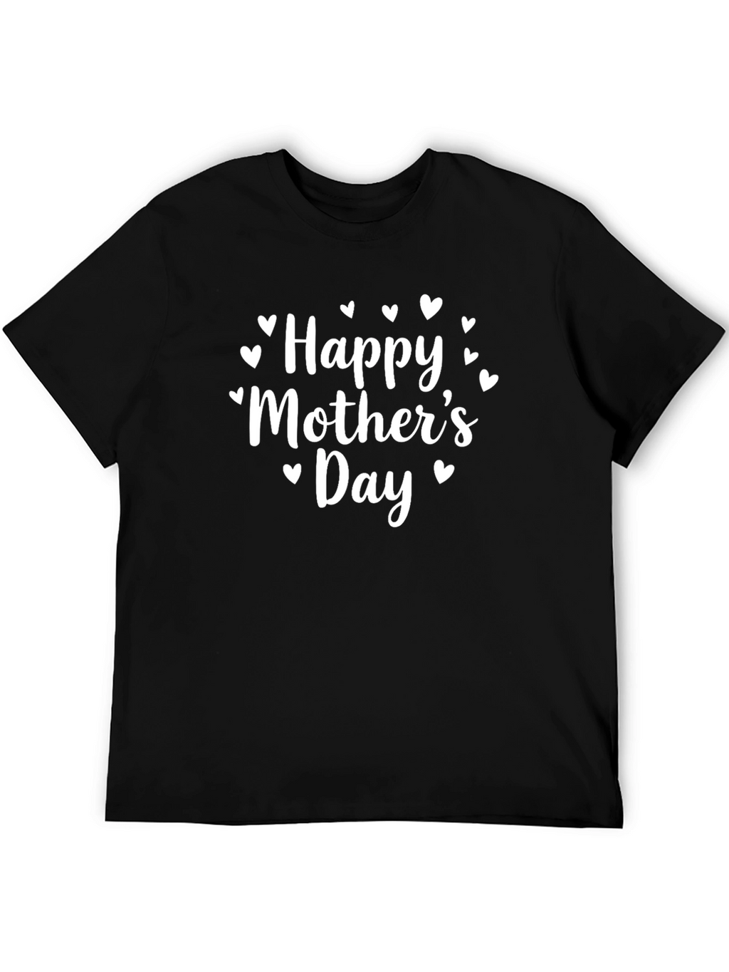 Happy Mothers Day Black T-Shirt
