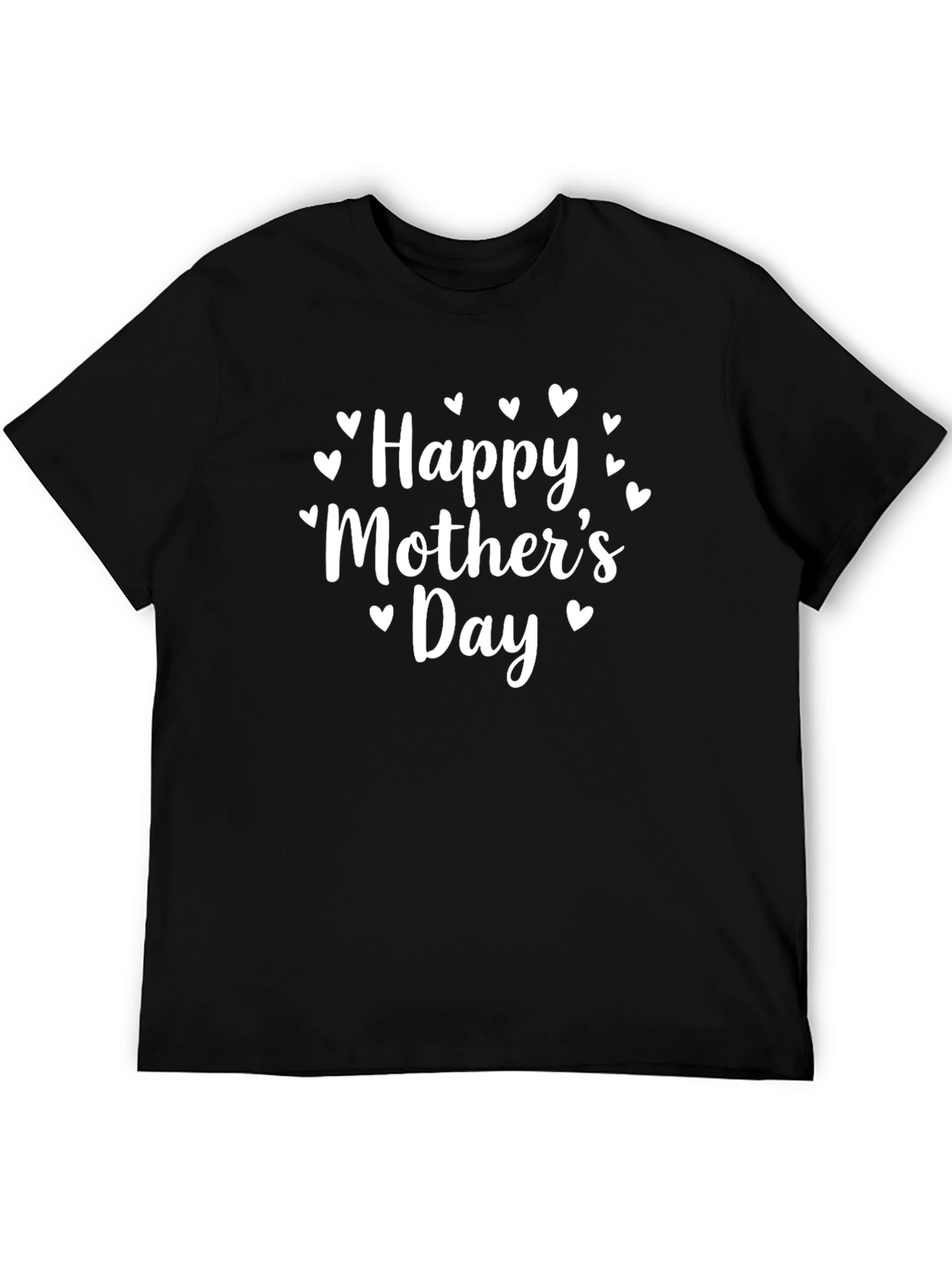 Happy Mothers Day Black T-Shirt