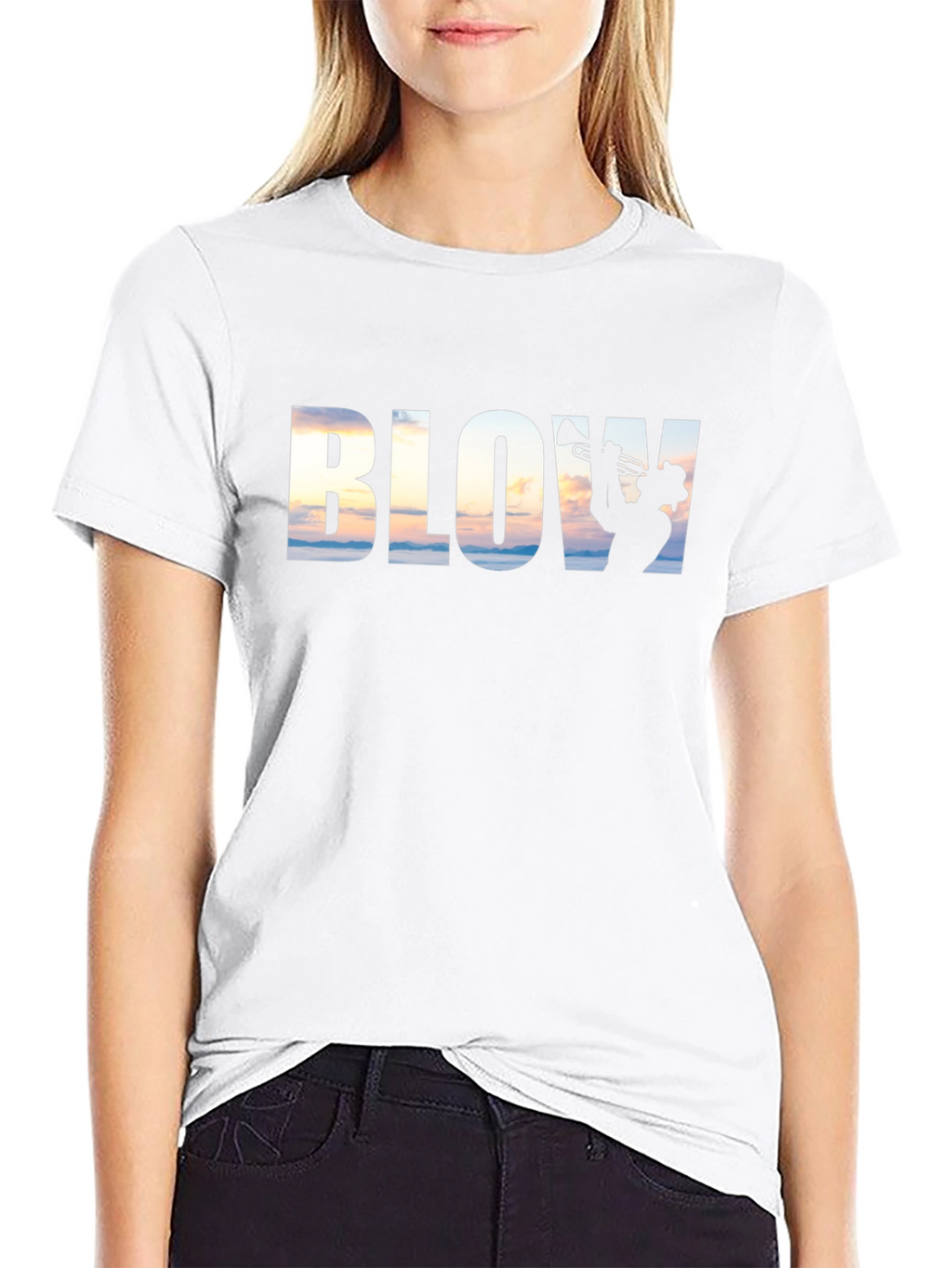 Blow Trumpet Graphic T-Shirt