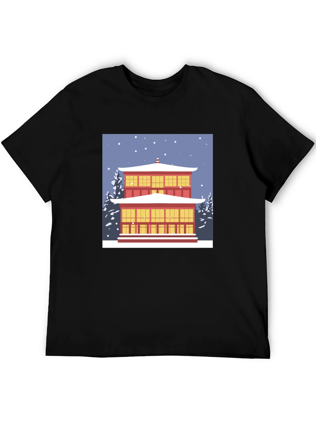 Winter Temple Graphic Tee