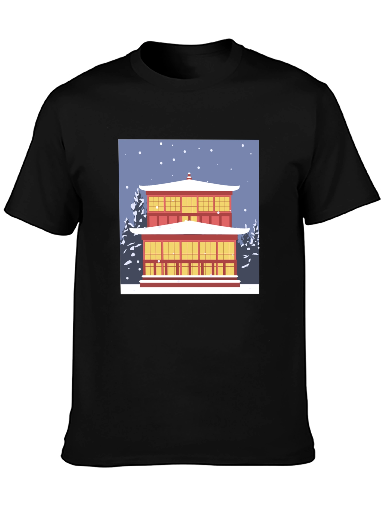 Winter Temple Graphic Tee