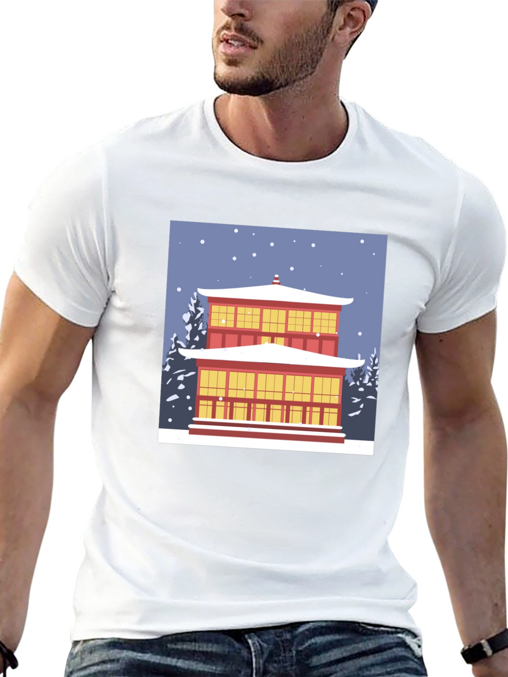 Winter Temple Graphic Tee
