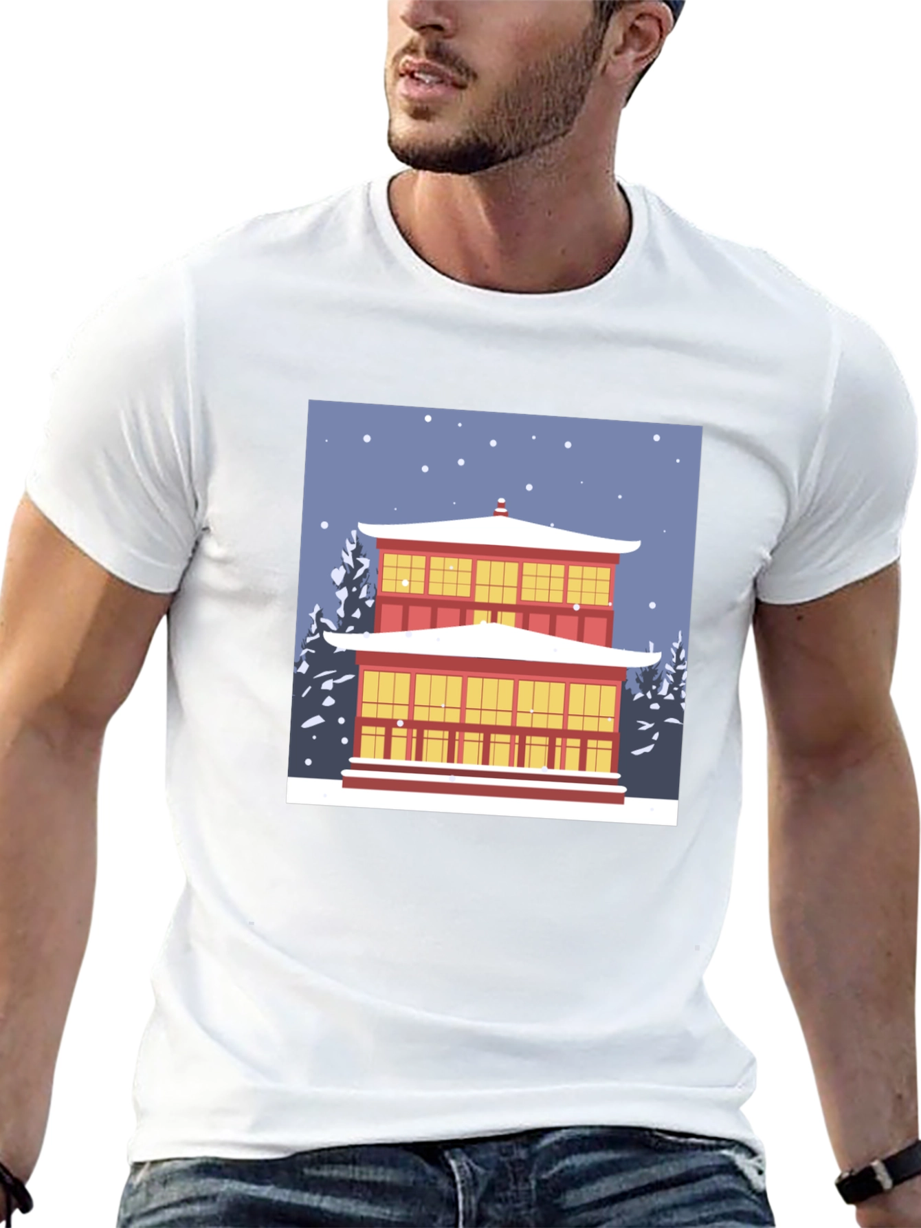 Winter Temple Graphic Tee