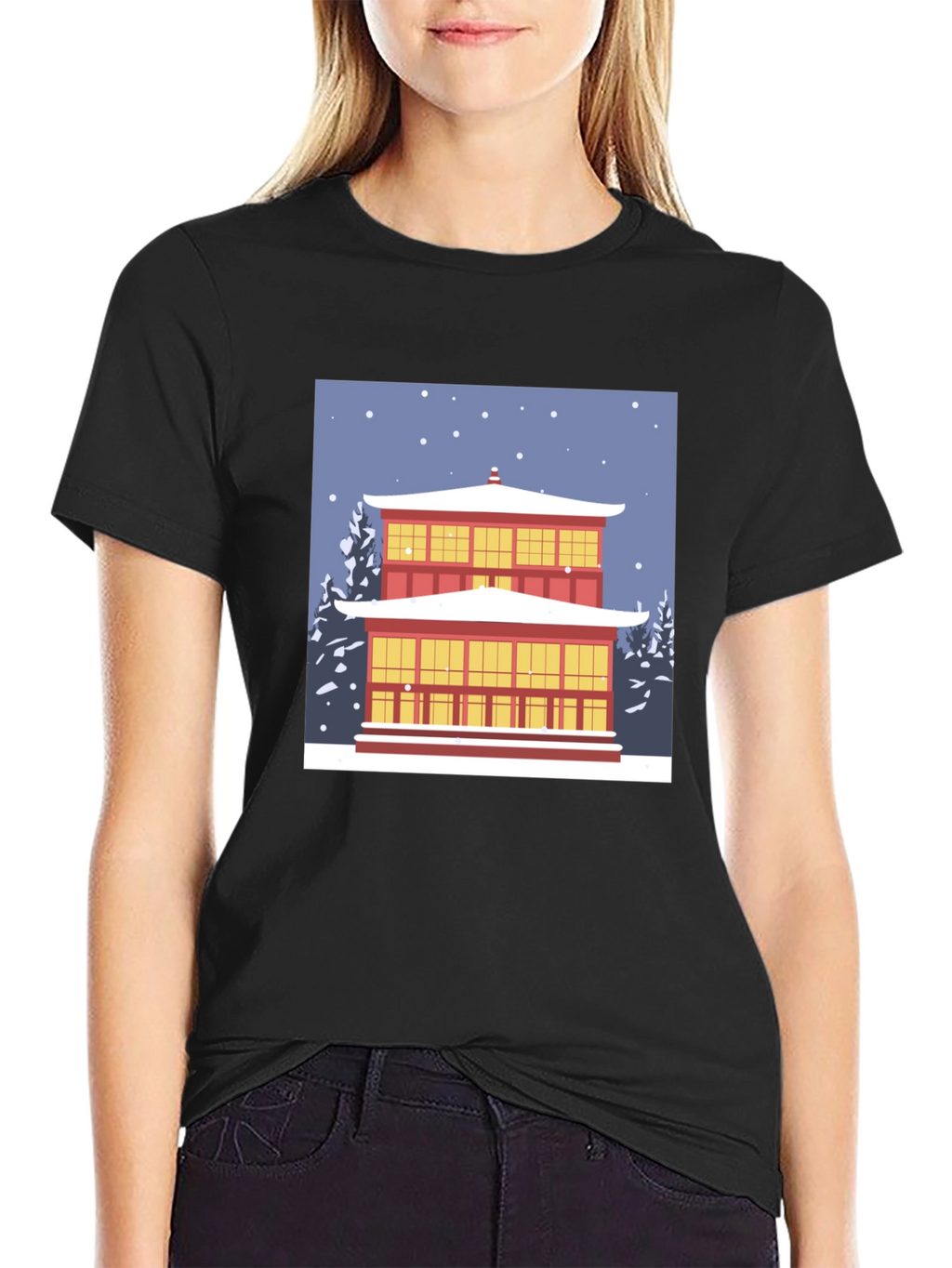 Winter Temple Graphic Tee