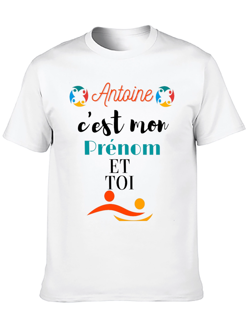 Antoine Cest Mon Prenom Black T-Shirt