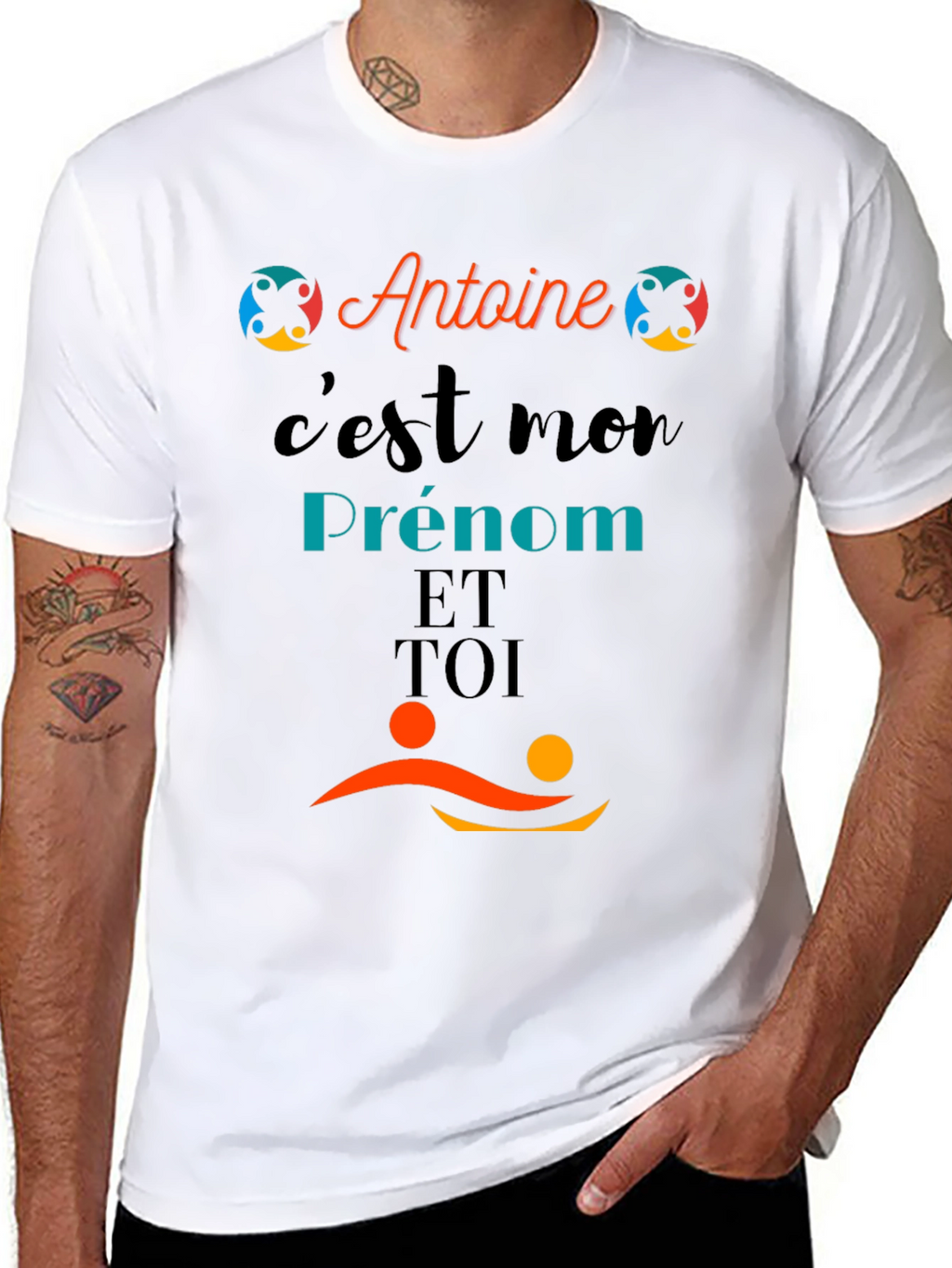 Antoine Cest Mon Prenom Black T-Shirt