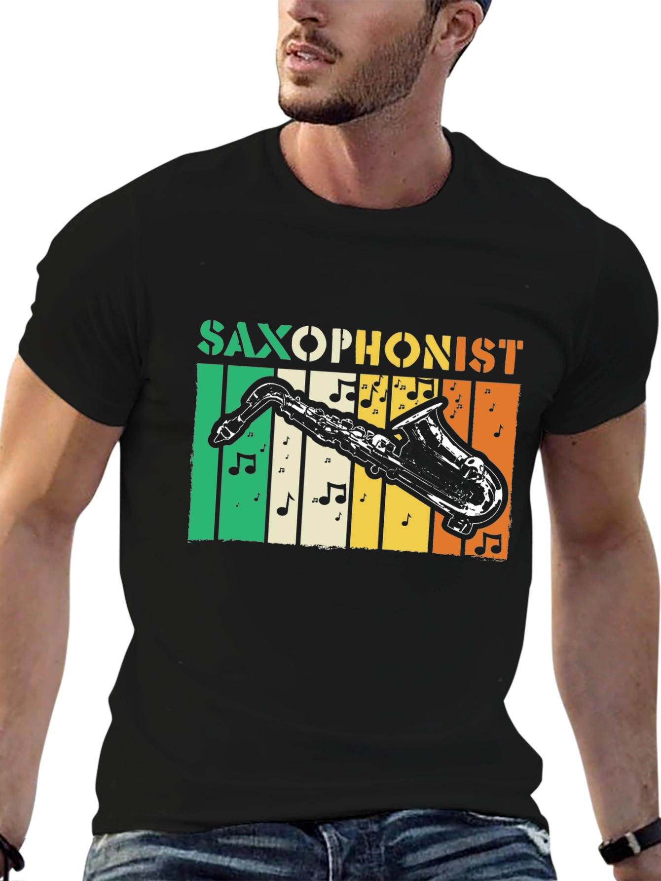 Saxophonist Irish Flag T-Shirt - Music Lover Tee