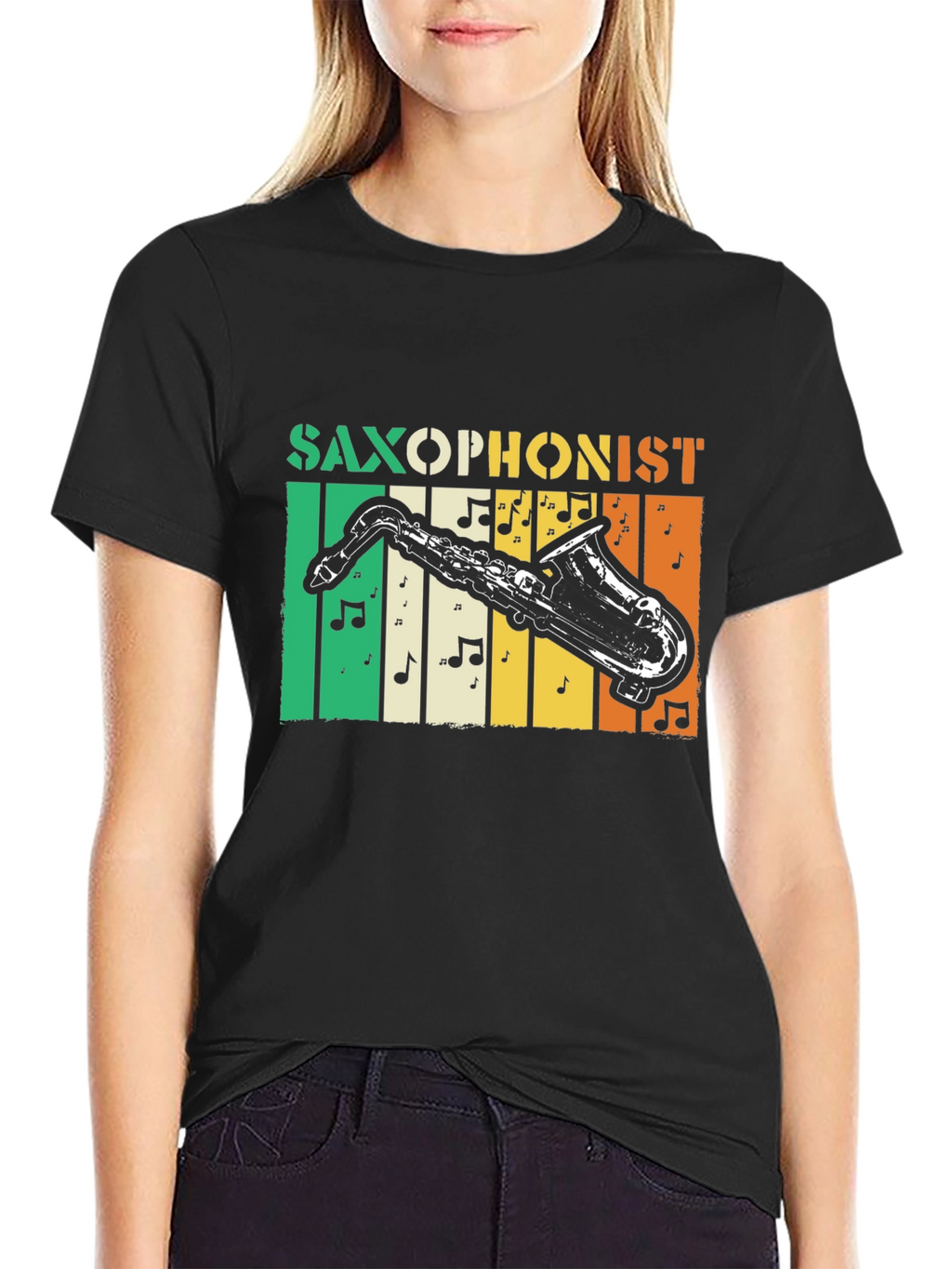 Saxophonist Irish Flag T-Shirt - Music Lover Tee