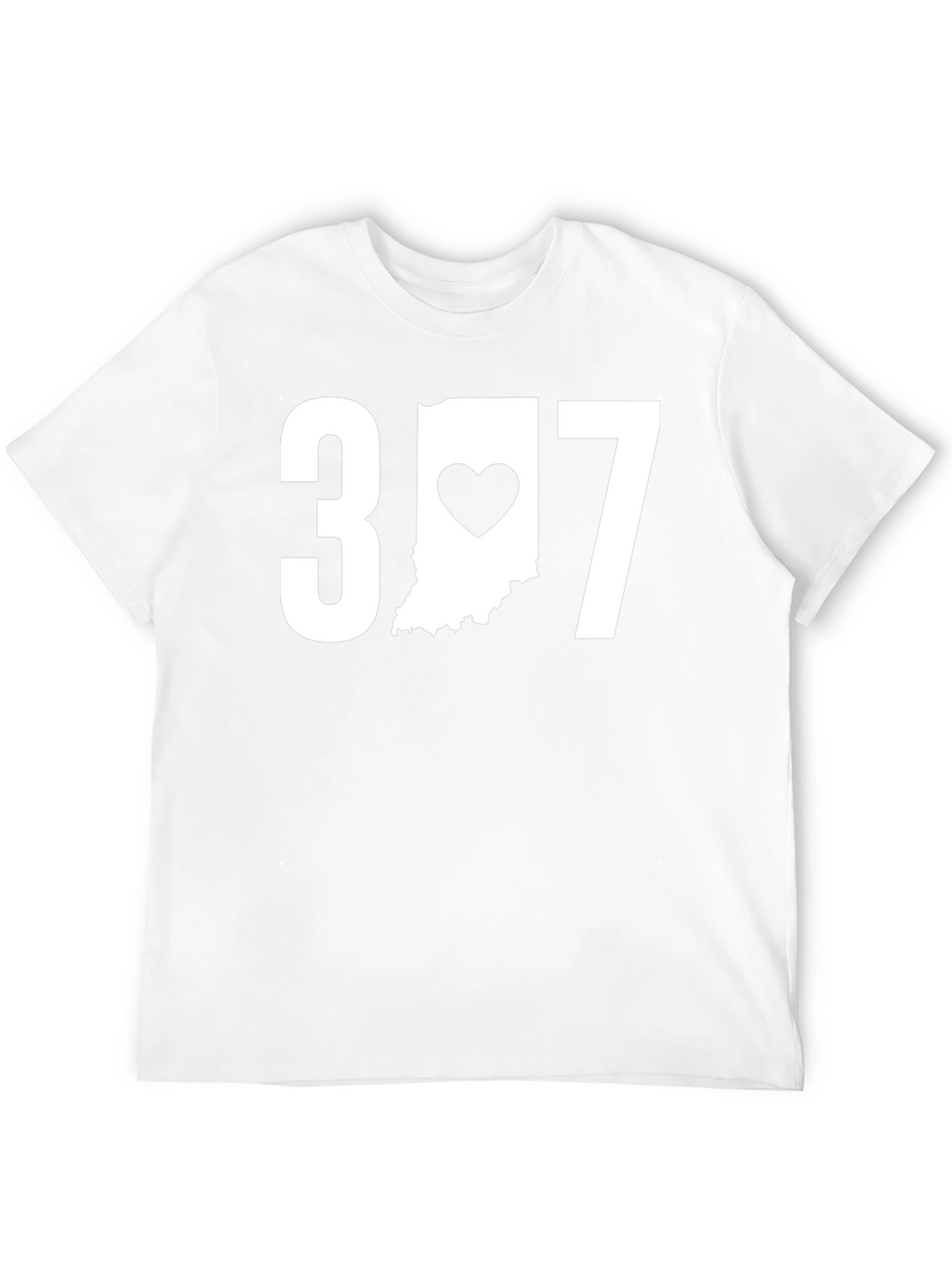 Indiana Heart T-Shirt - 317 Area Code Pride