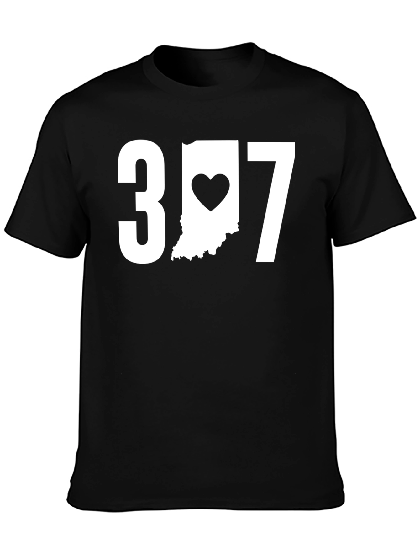 Indiana Heart T-Shirt - 317 Area Code Pride