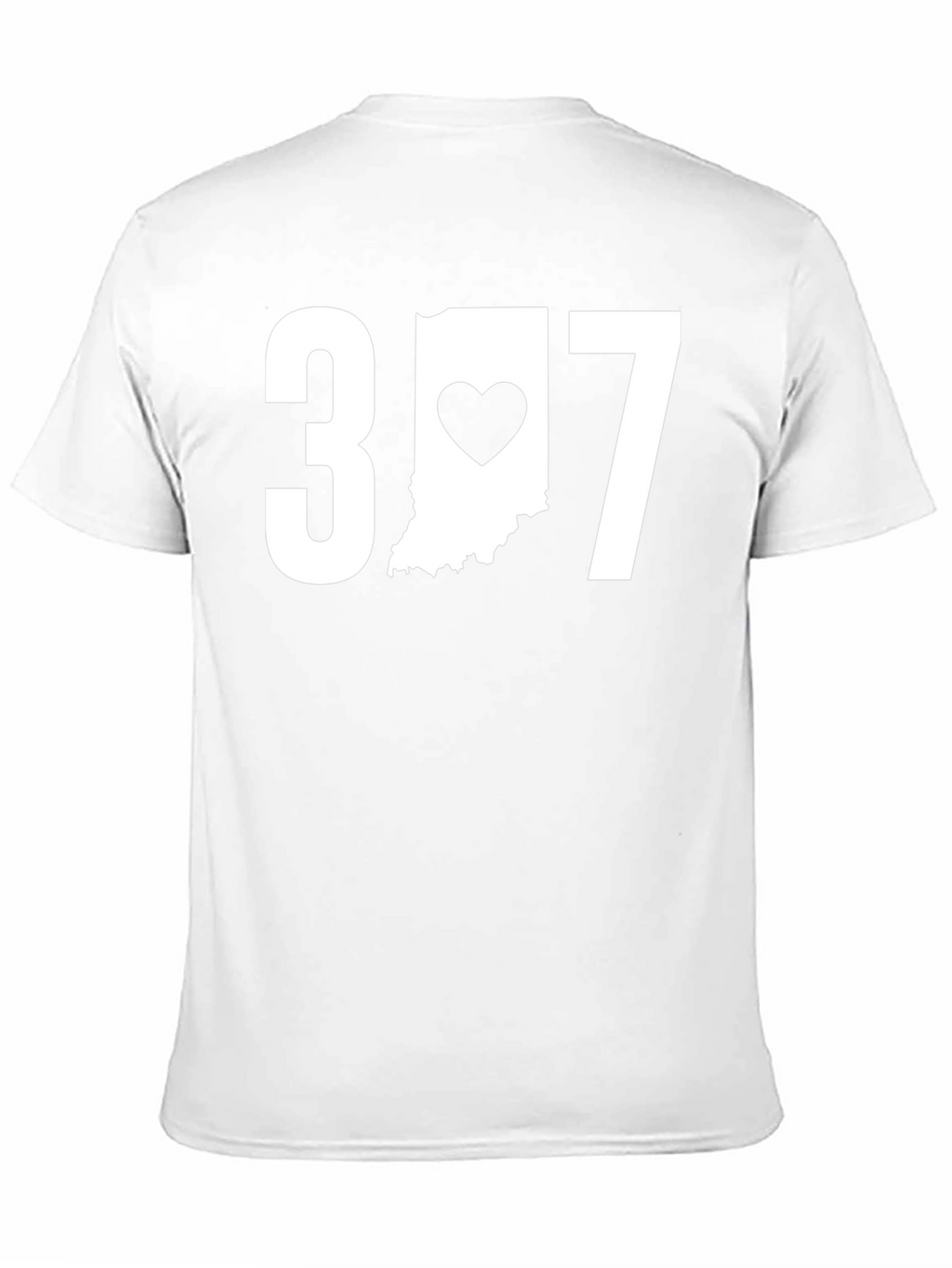 Indiana Heart T-Shirt - 317 Area Code Pride
