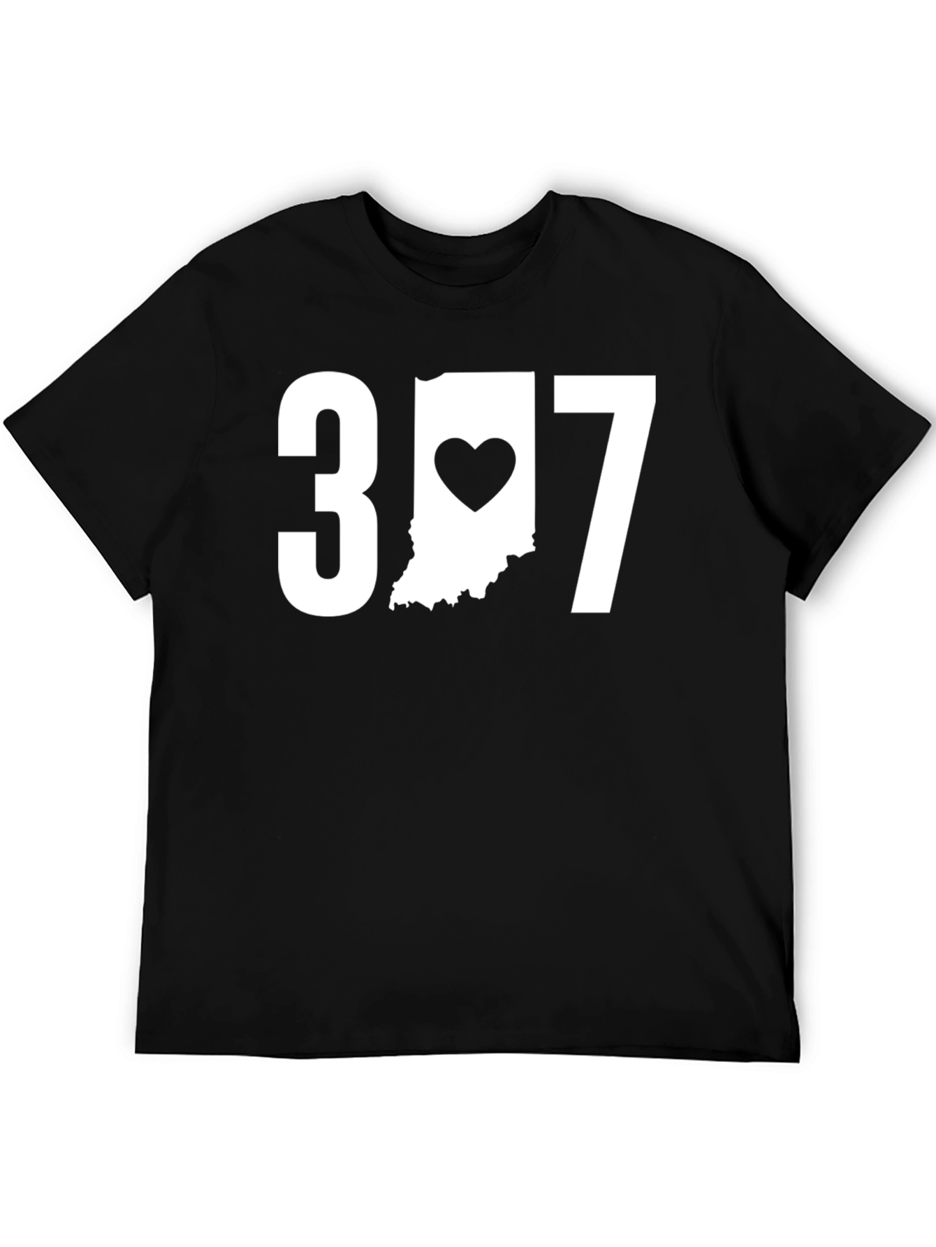 Indiana Heart T-Shirt - 317 Area Code Pride