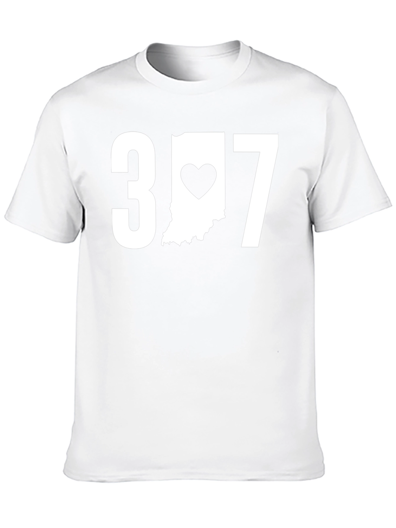 Indiana Heart T-Shirt - 317 Area Code Pride