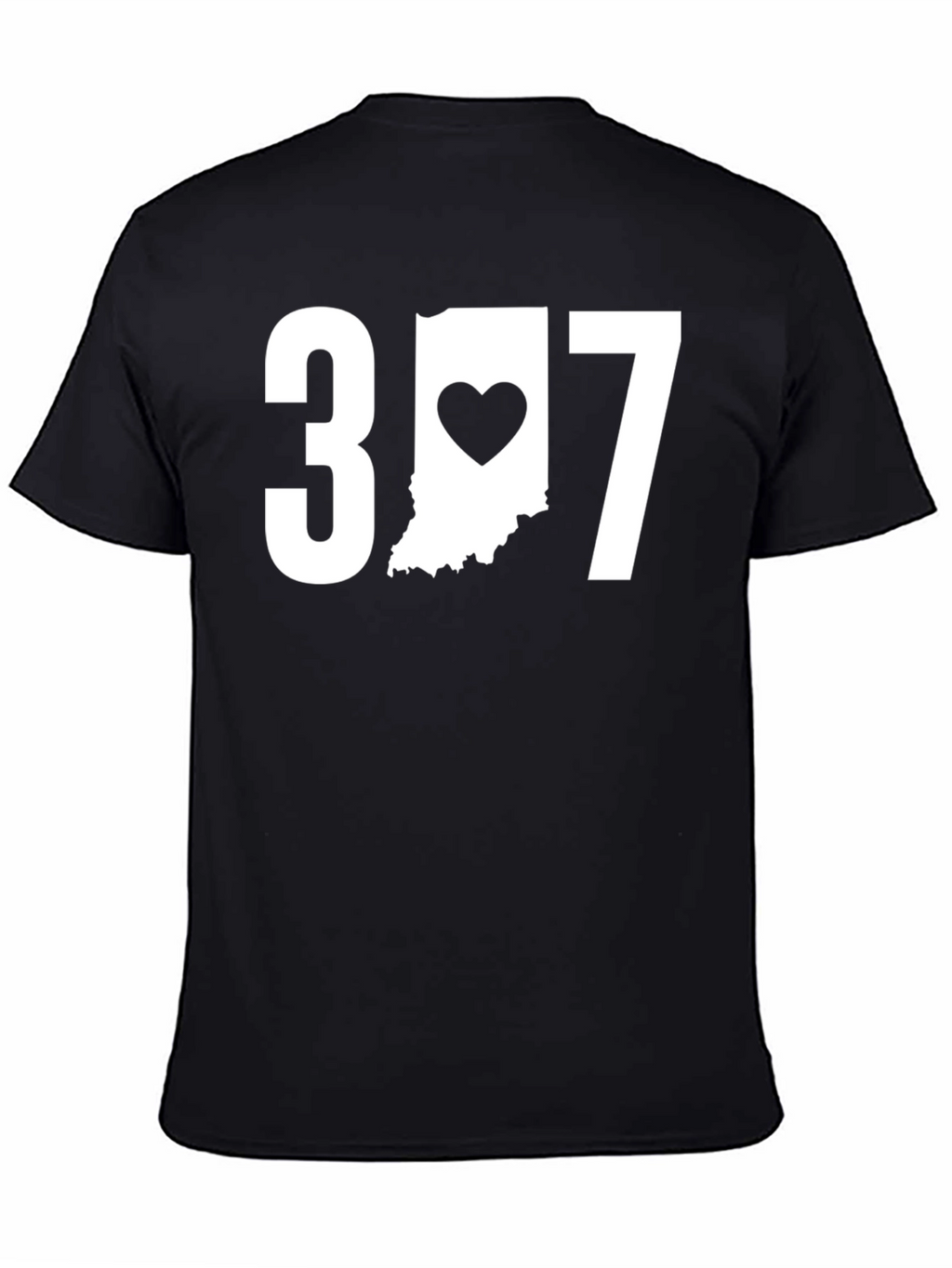 Indiana Heart T-Shirt - 317 Area Code Pride