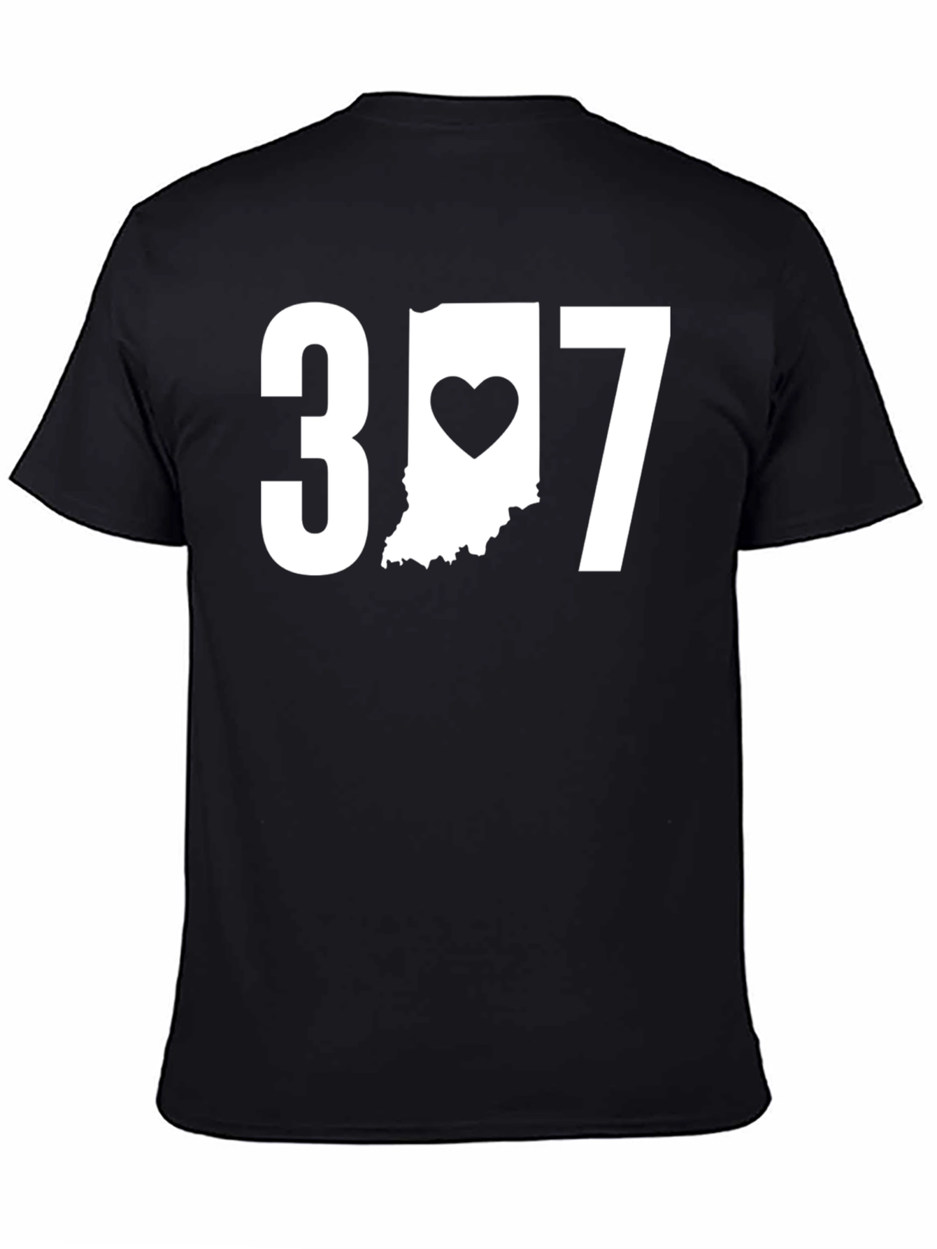 Indiana Heart T-Shirt - 317 Area Code Pride