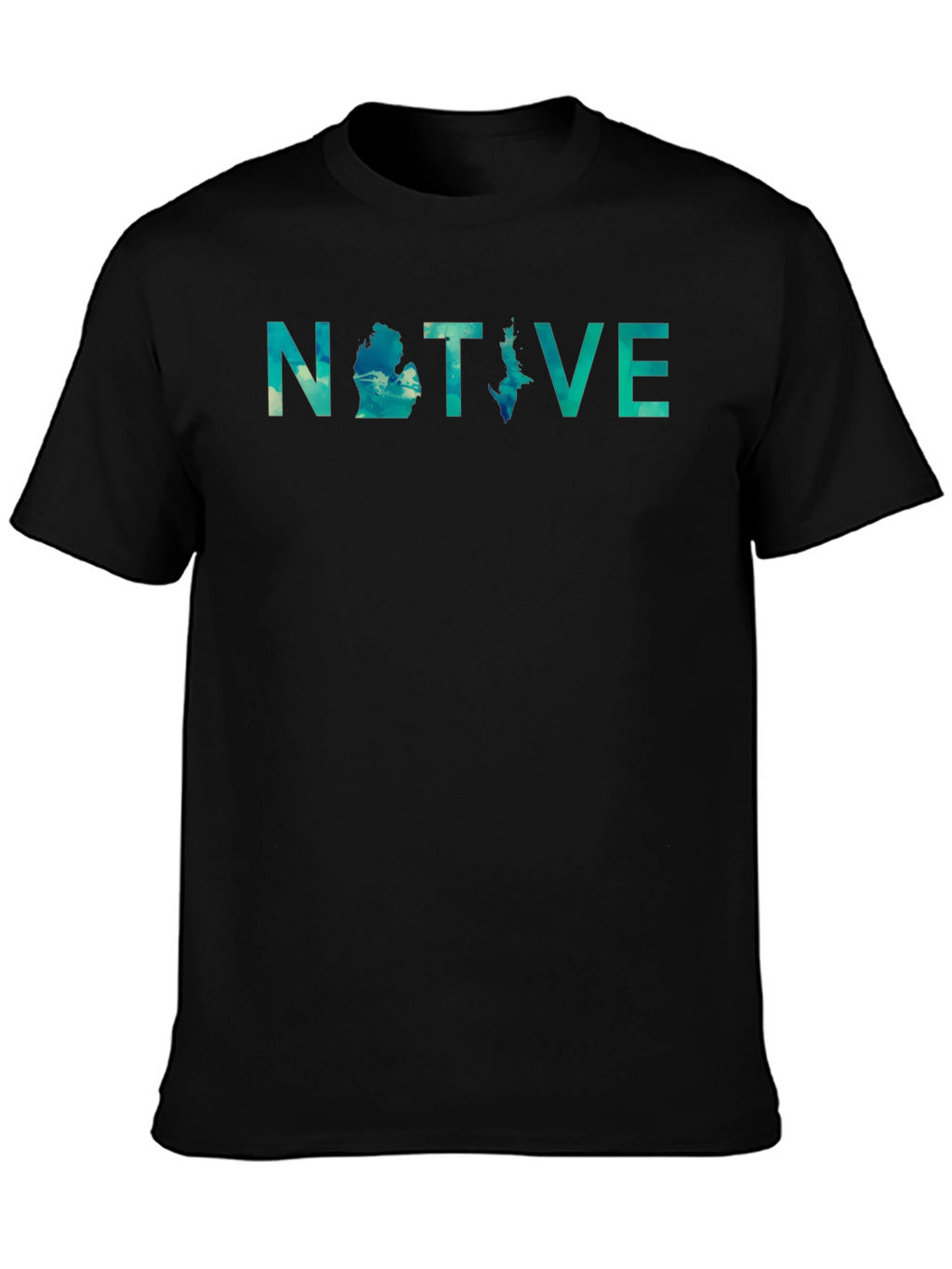Michigan Native Tee - Ocean Graphic