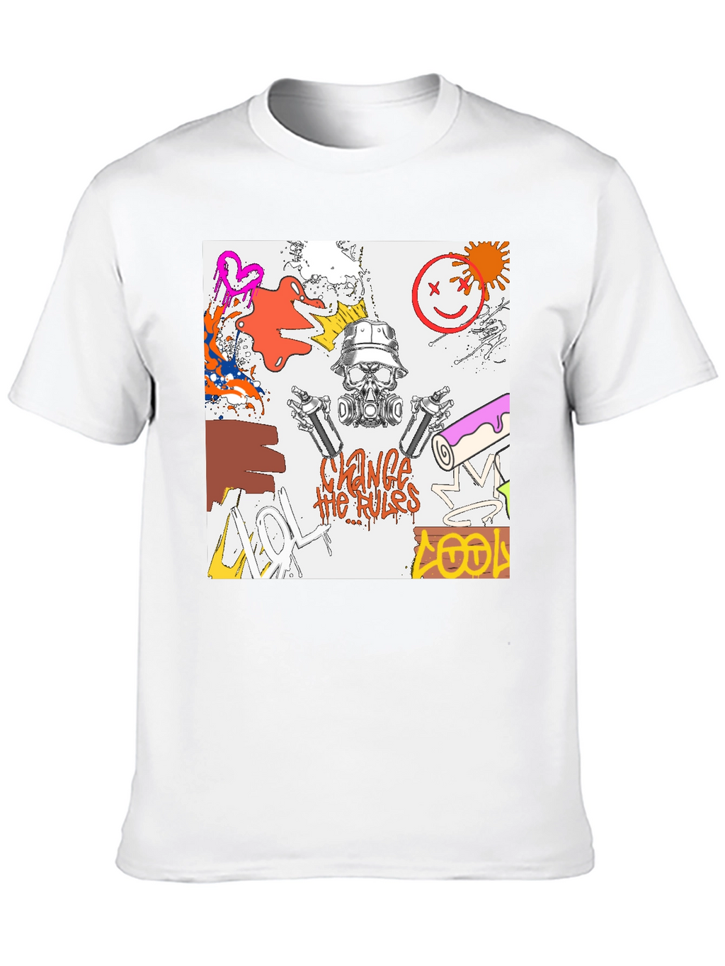 Edgy Graphic Print T-Shirt