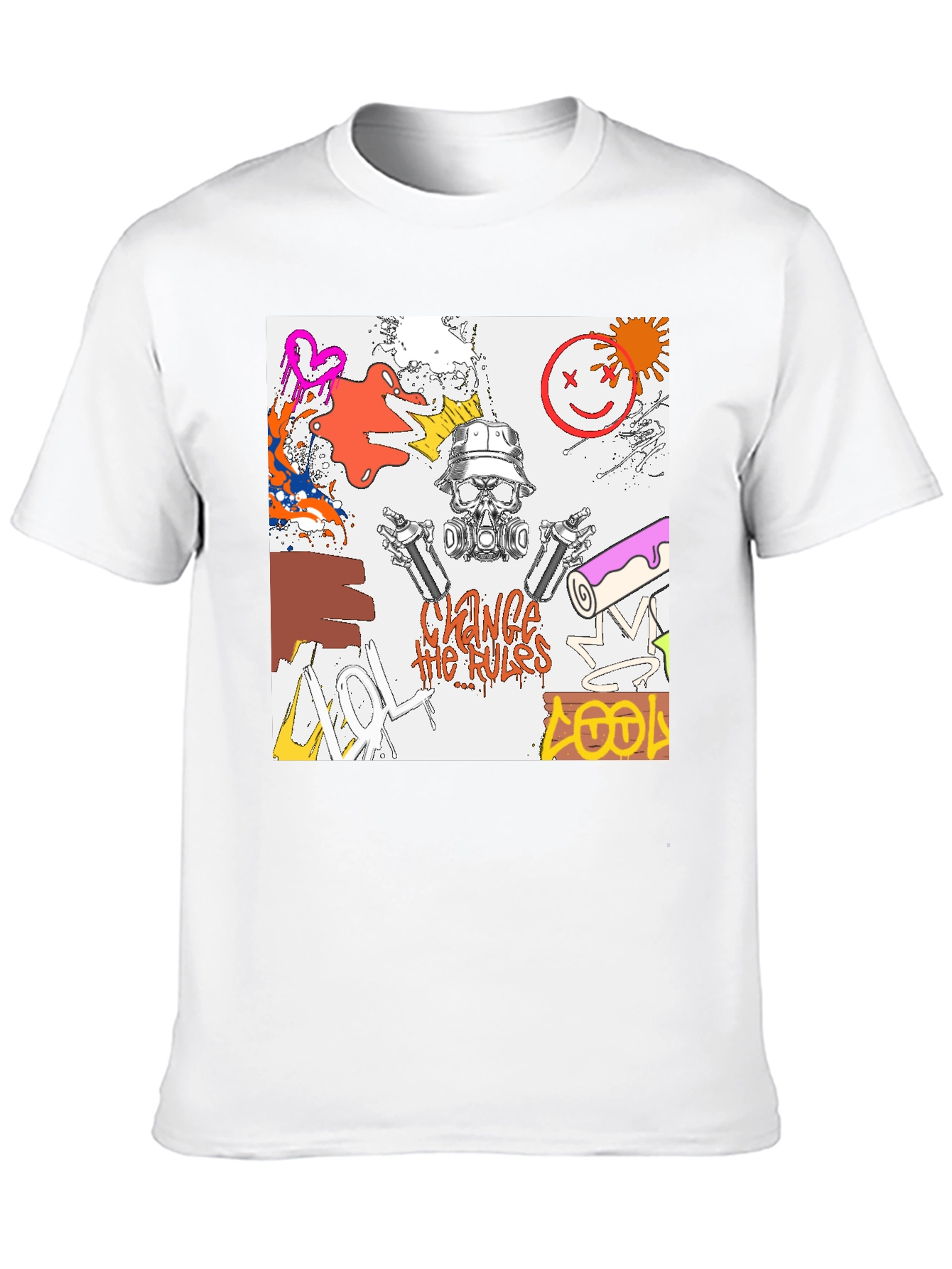 Edgy Graphic Print T-Shirt