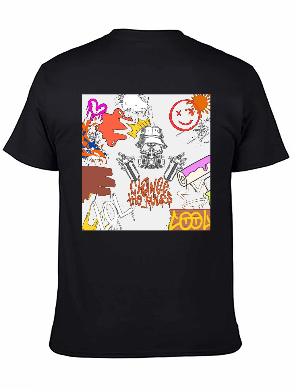 Edgy Graphic Print T-Shirt