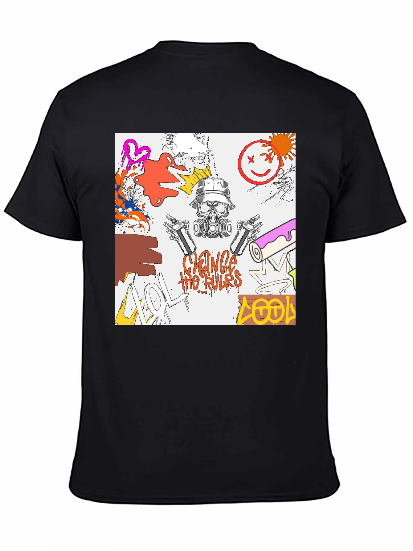 Edgy Graphic Print T-Shirt