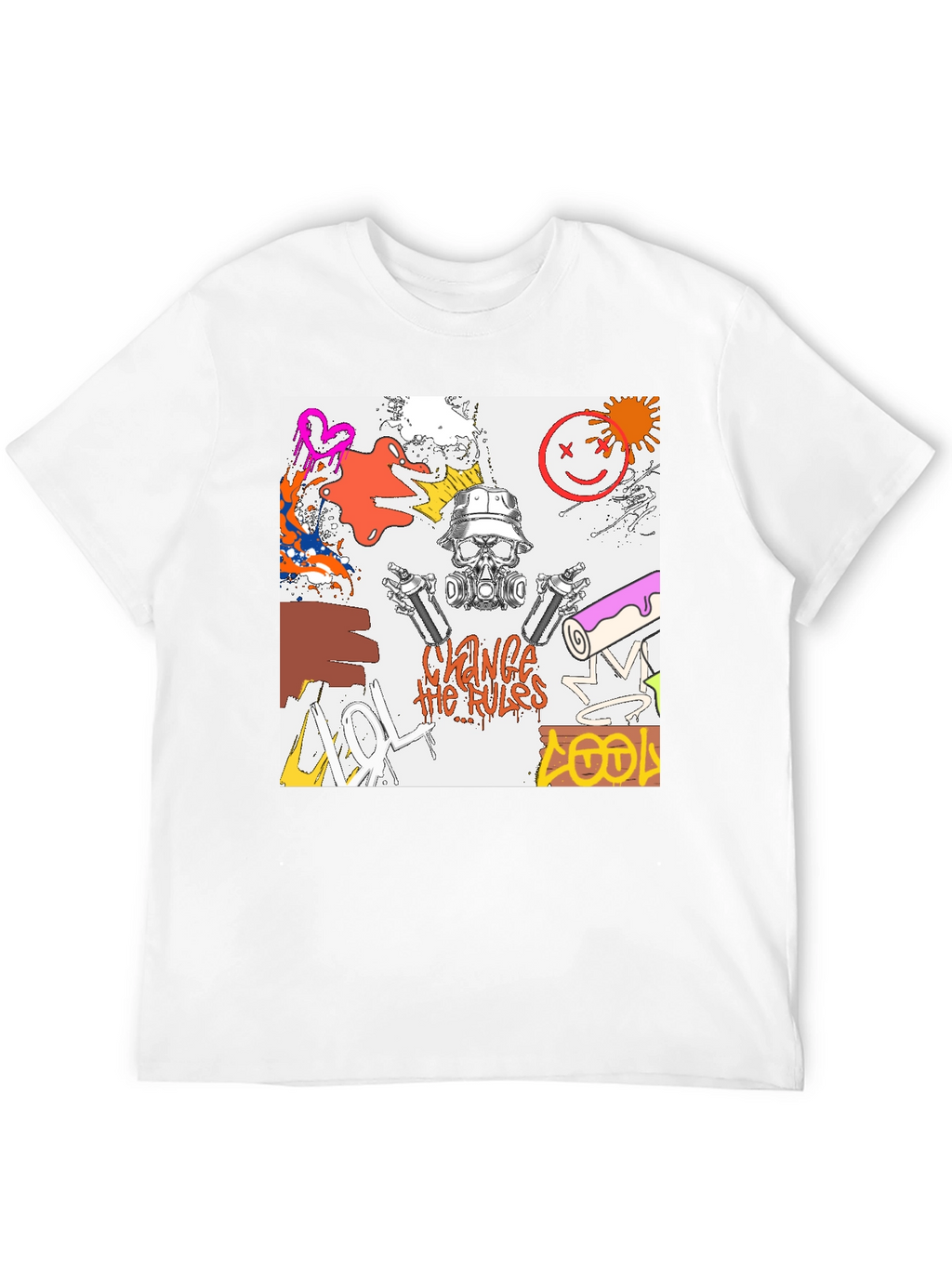 Edgy Graphic Print T-Shirt