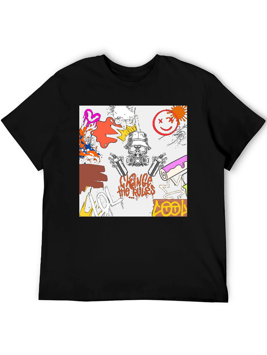Edgy Graphic Print T-Shirt