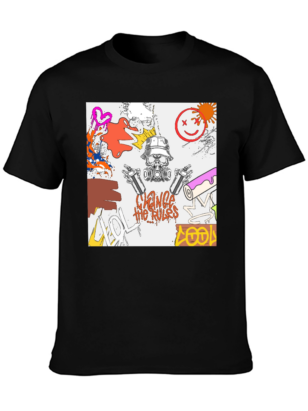 Edgy Graphic Print T-Shirt