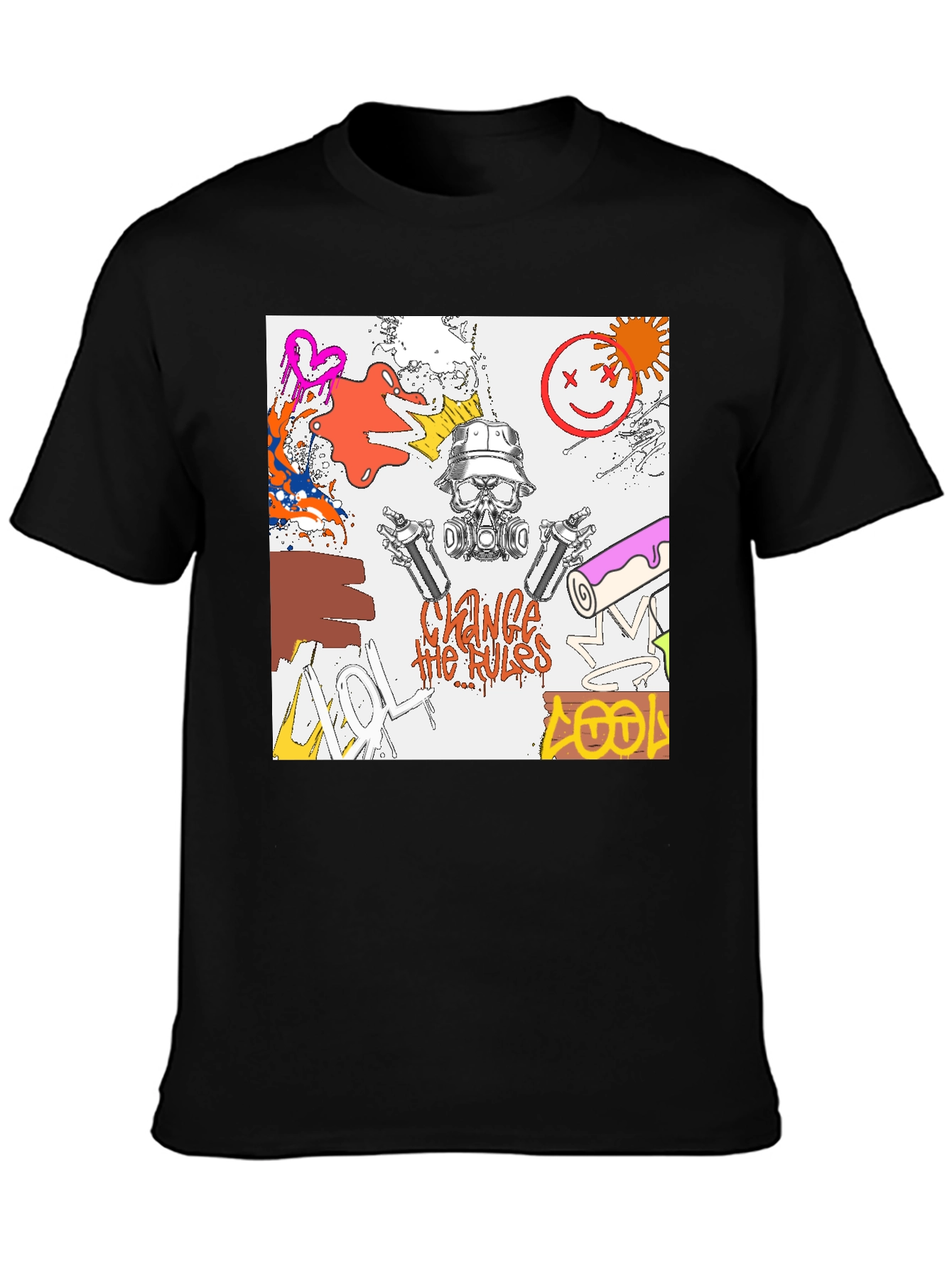 Edgy Graphic Print T-Shirt