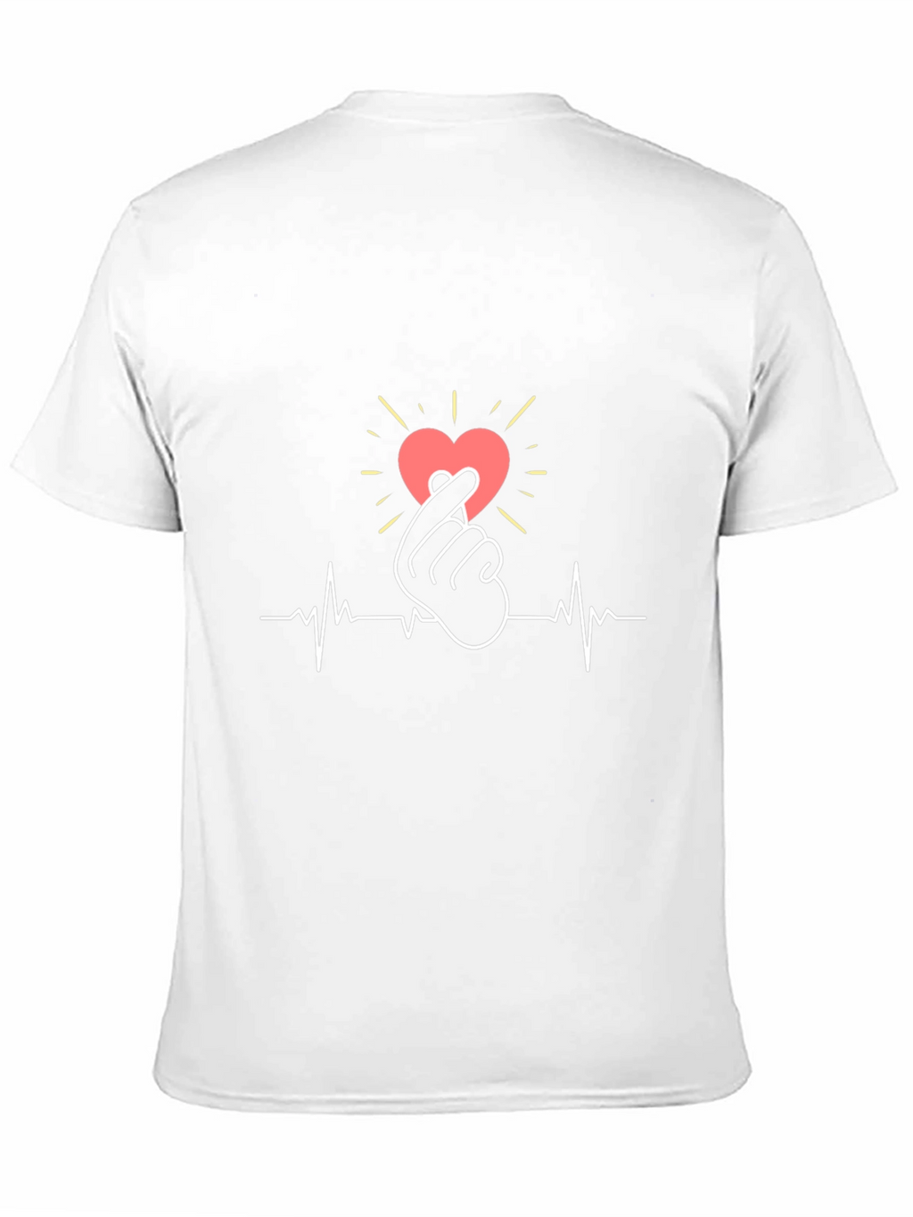 Love Sign Heartbeat Graphic T-Shirt