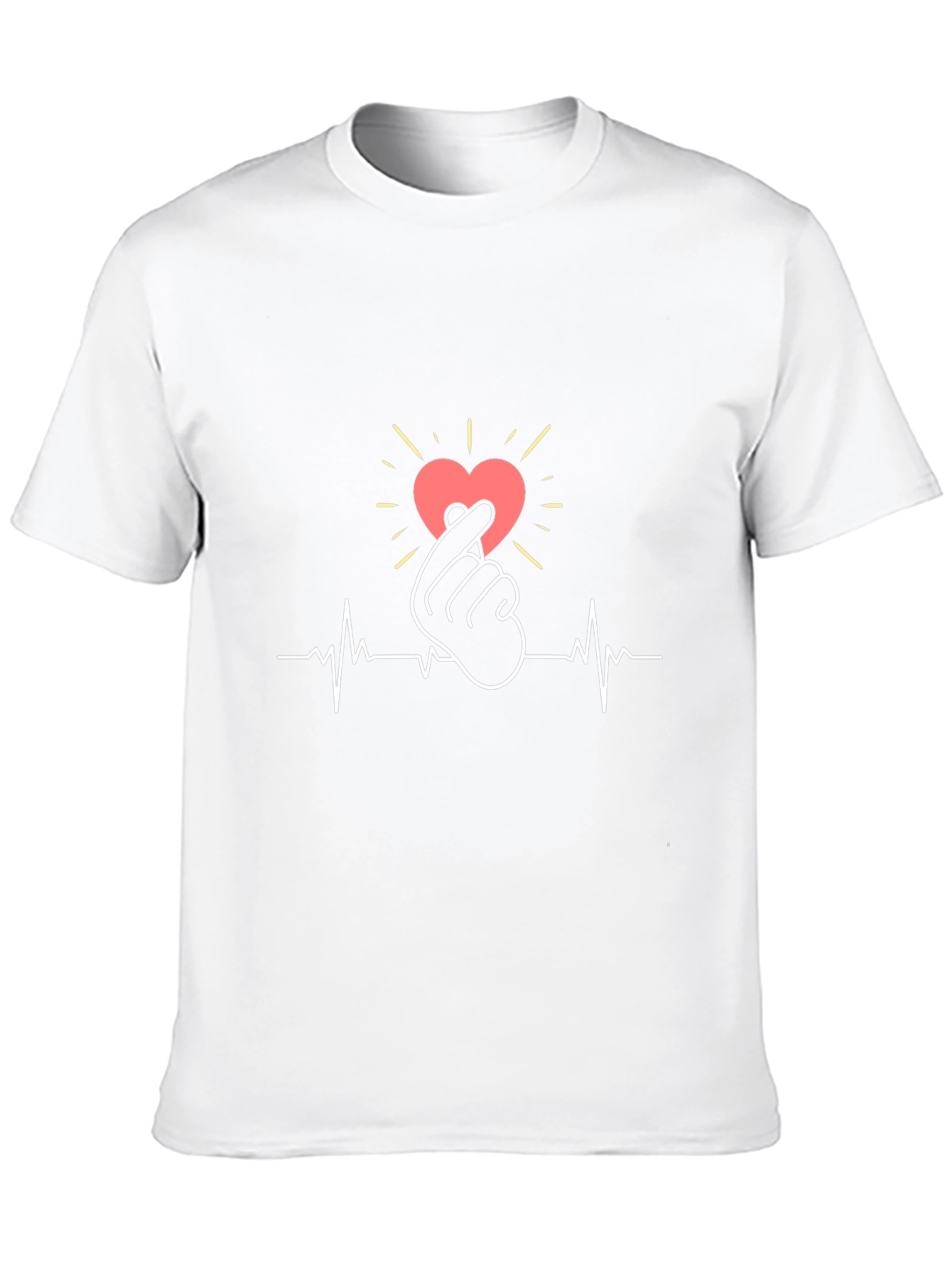 Love Sign Heartbeat Graphic T-Shirt