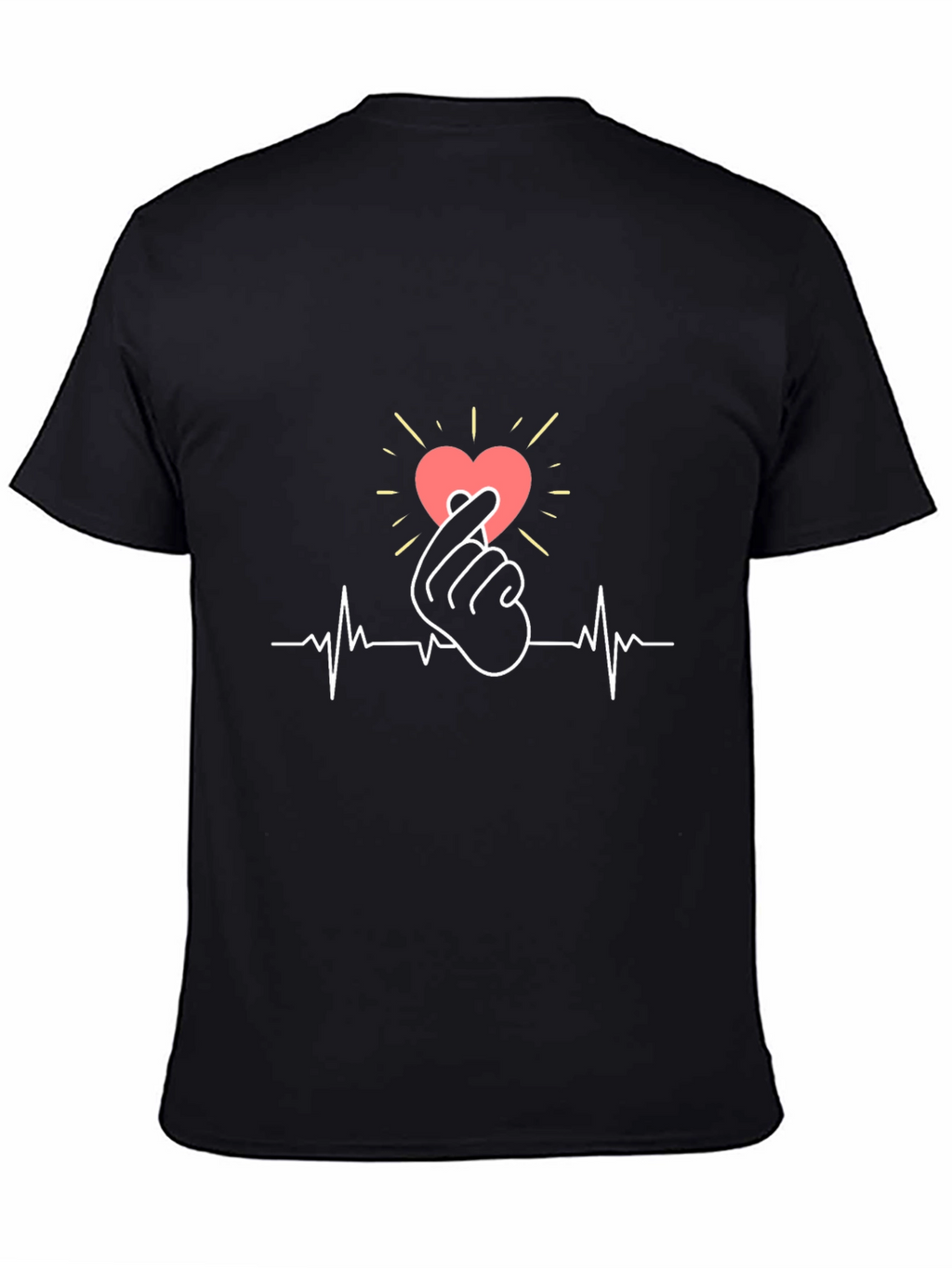 Love Sign Heartbeat Graphic T-Shirt