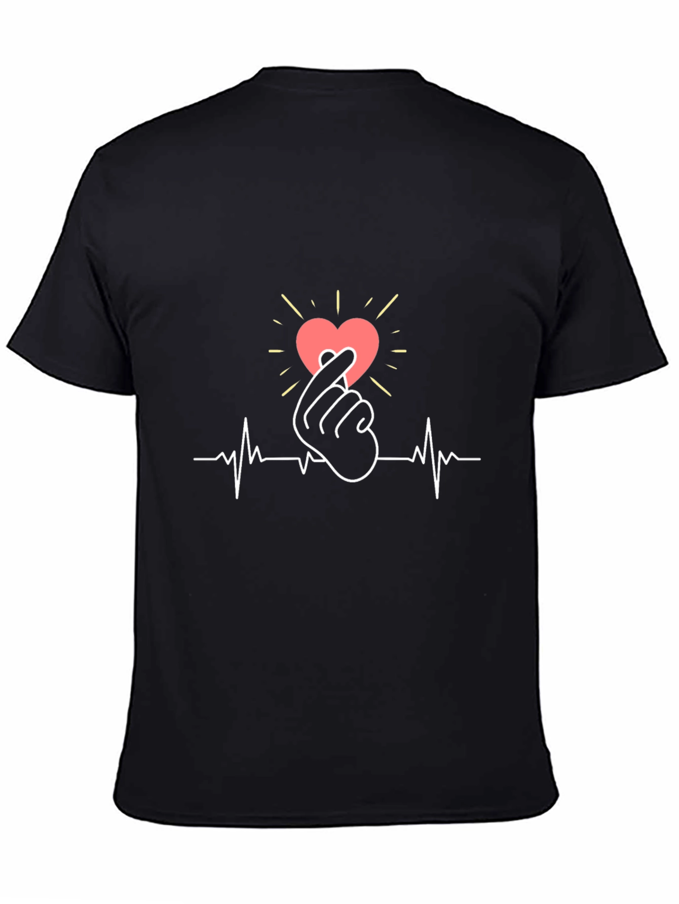 Love Sign Heartbeat Graphic T-Shirt