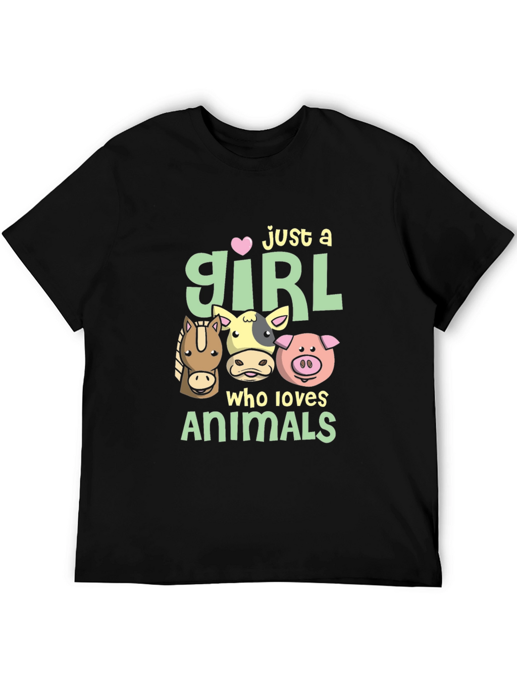 Just A Girl Who Loves Animals T-Shirt