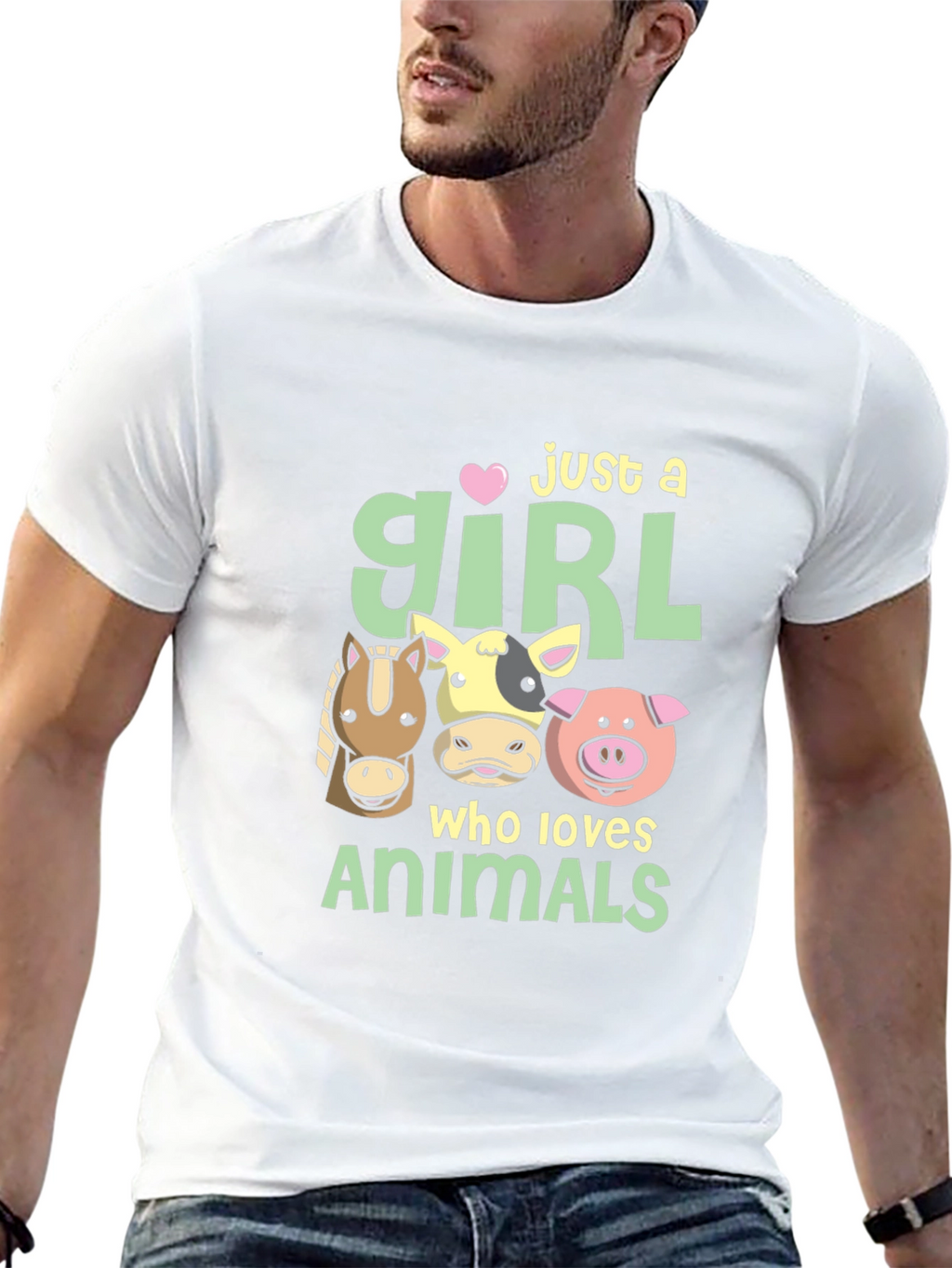 Just A Girl Who Loves Animals T-Shirt