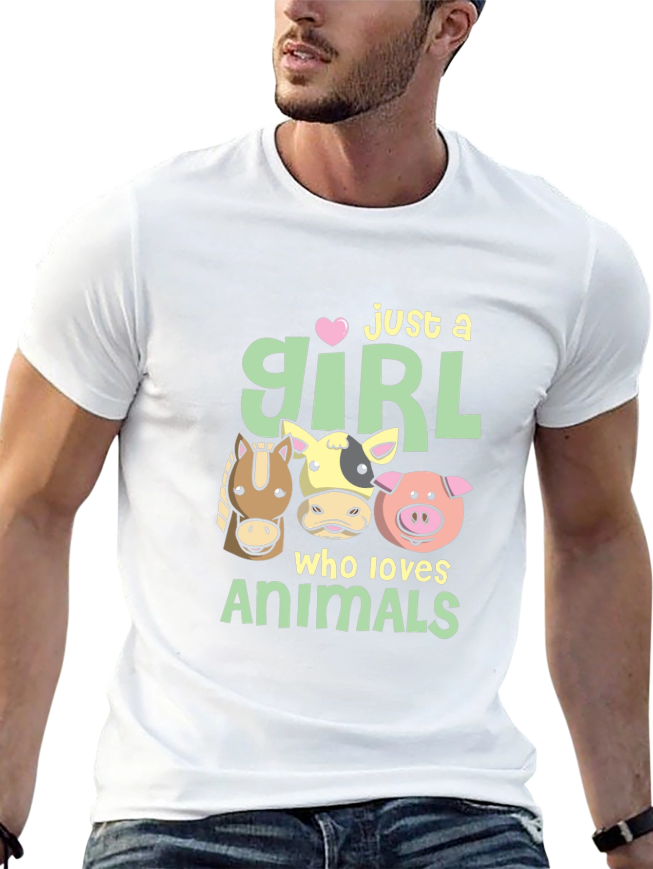 Just A Girl Who Loves Animals T-Shirt