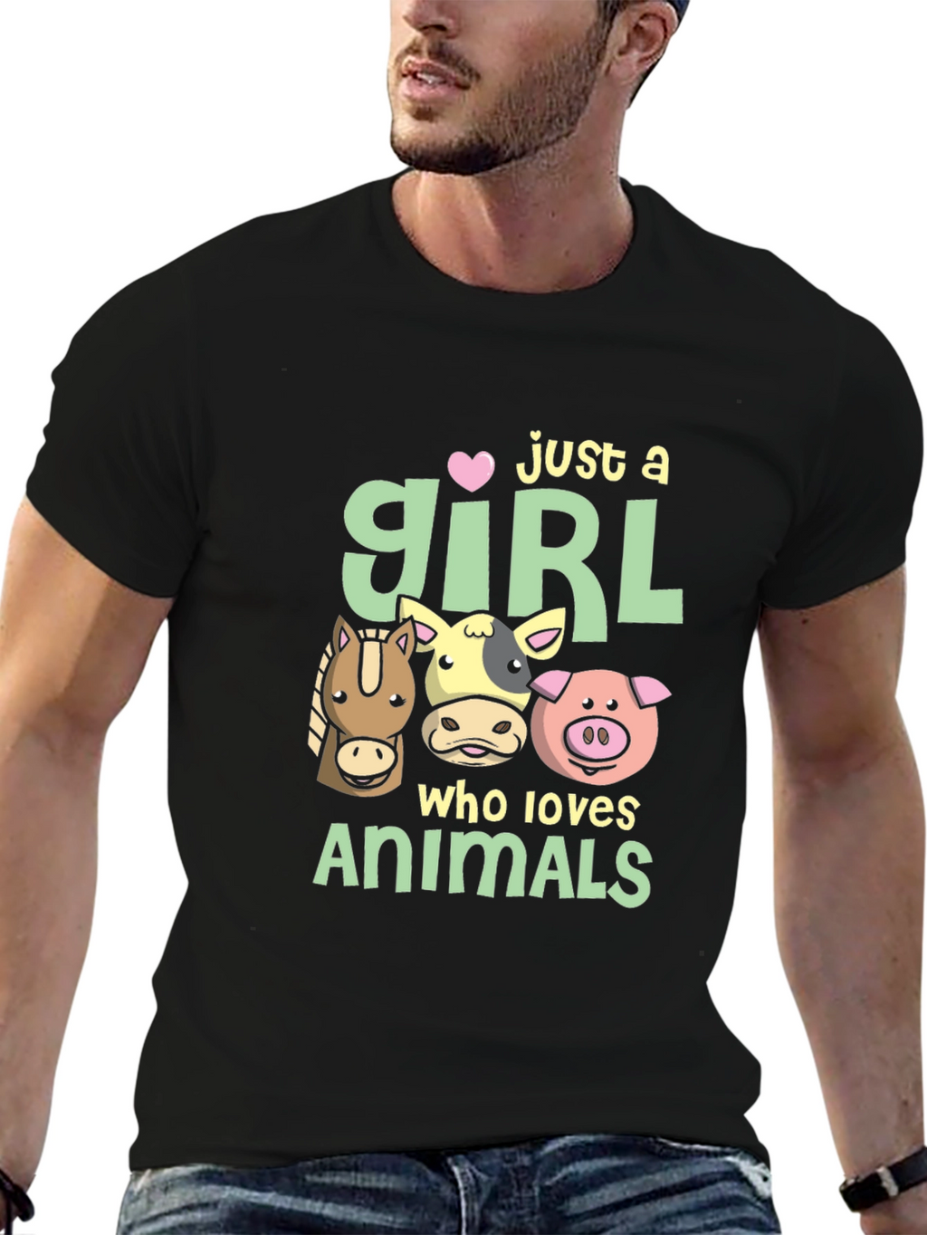 Just A Girl Who Loves Animals T-Shirt