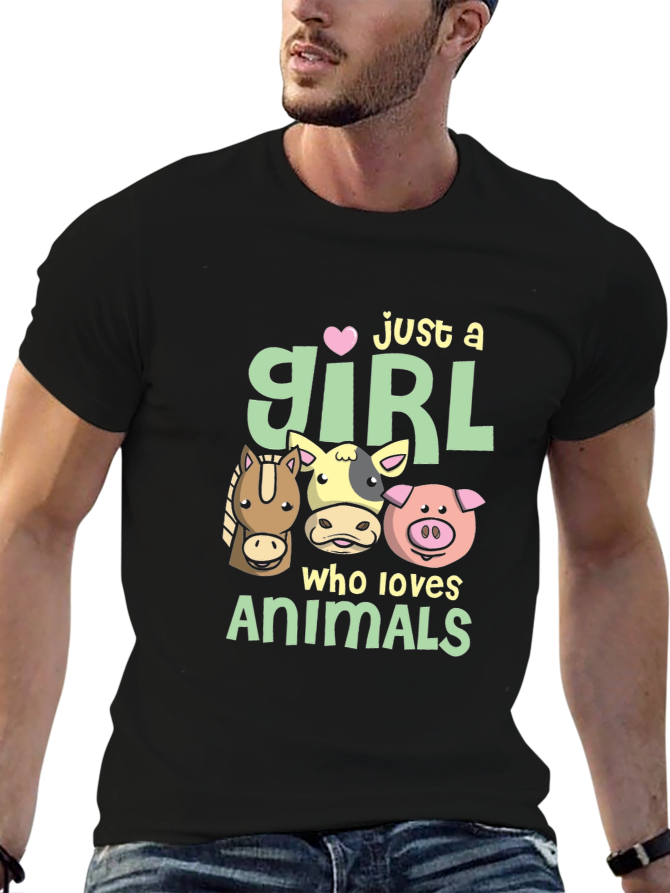 Just A Girl Who Loves Animals T-Shirt