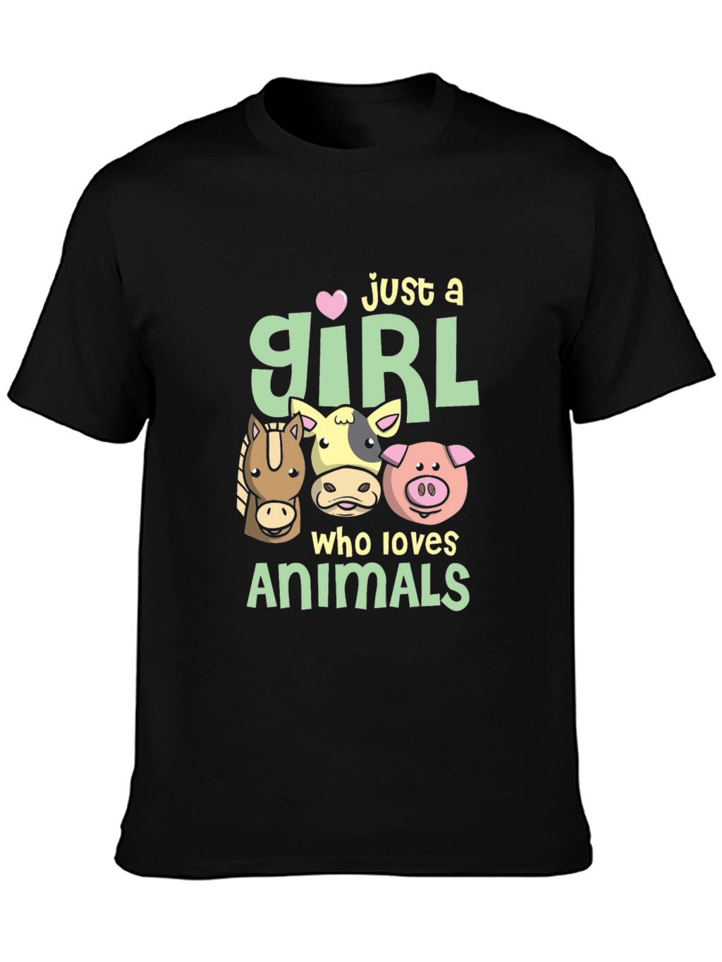 Just A Girl Who Loves Animals T-Shirt