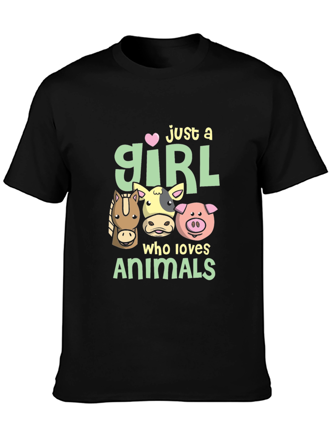Just A Girl Who Loves Animals T-Shirt