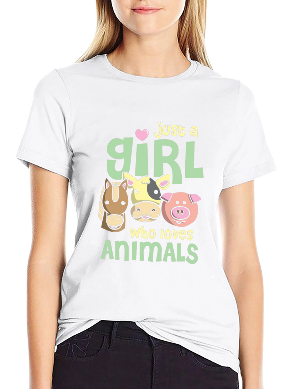 Just A Girl Who Loves Animals T-Shirt
