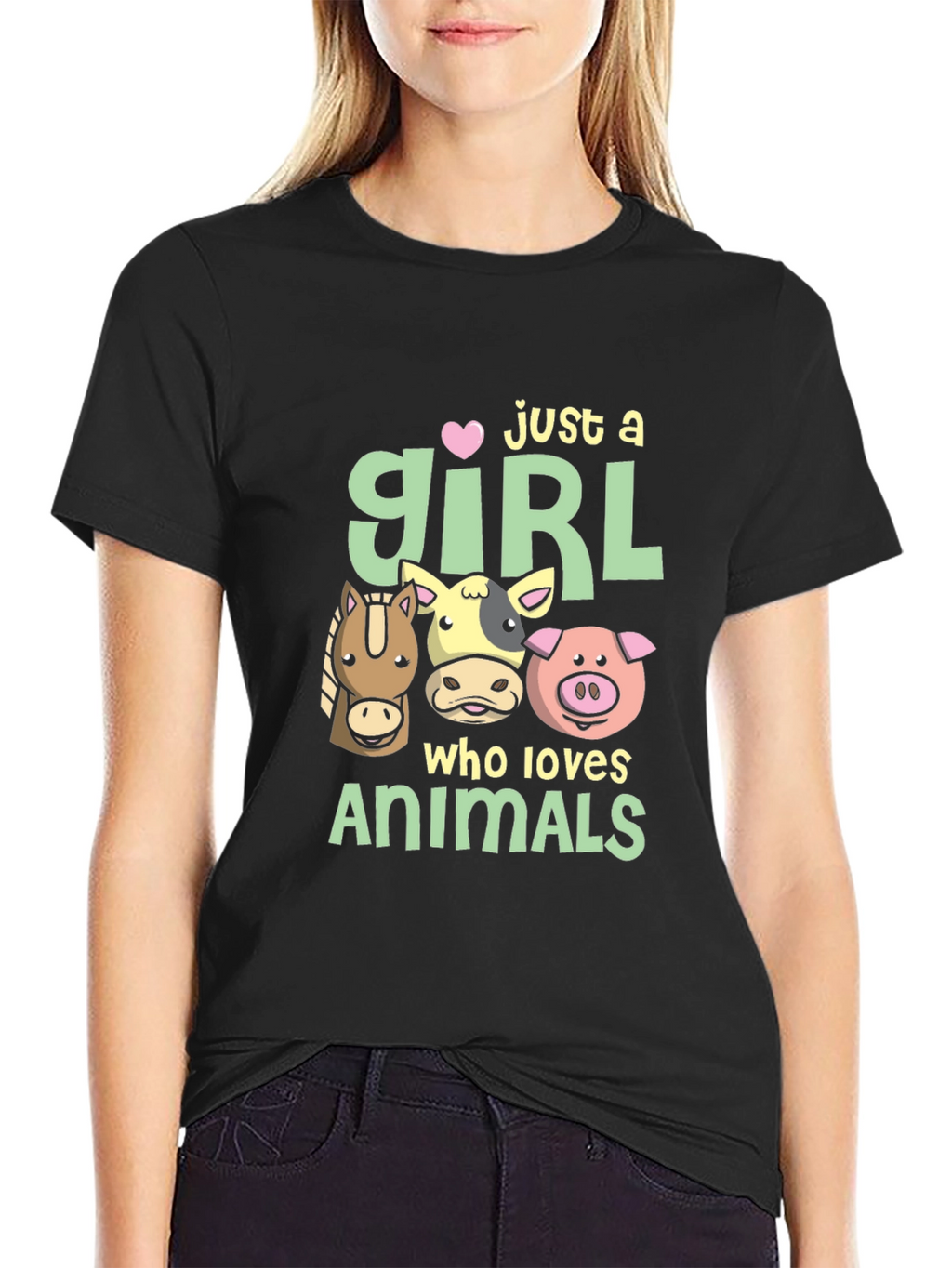 Just A Girl Who Loves Animals T-Shirt