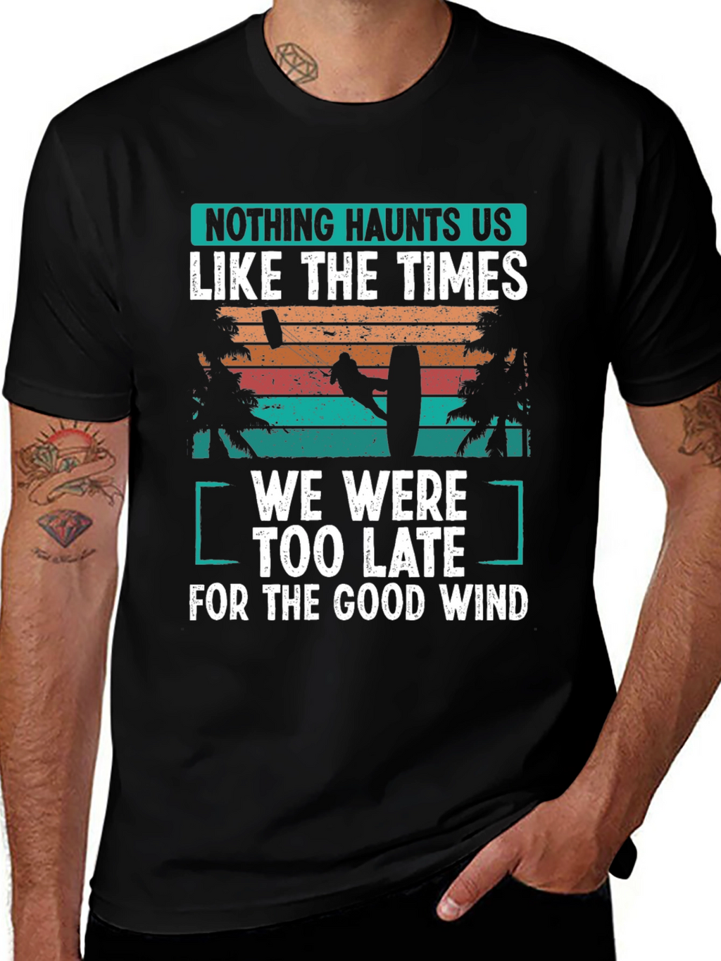 Kitesurfing T-Shirt: Good Wind Haunts