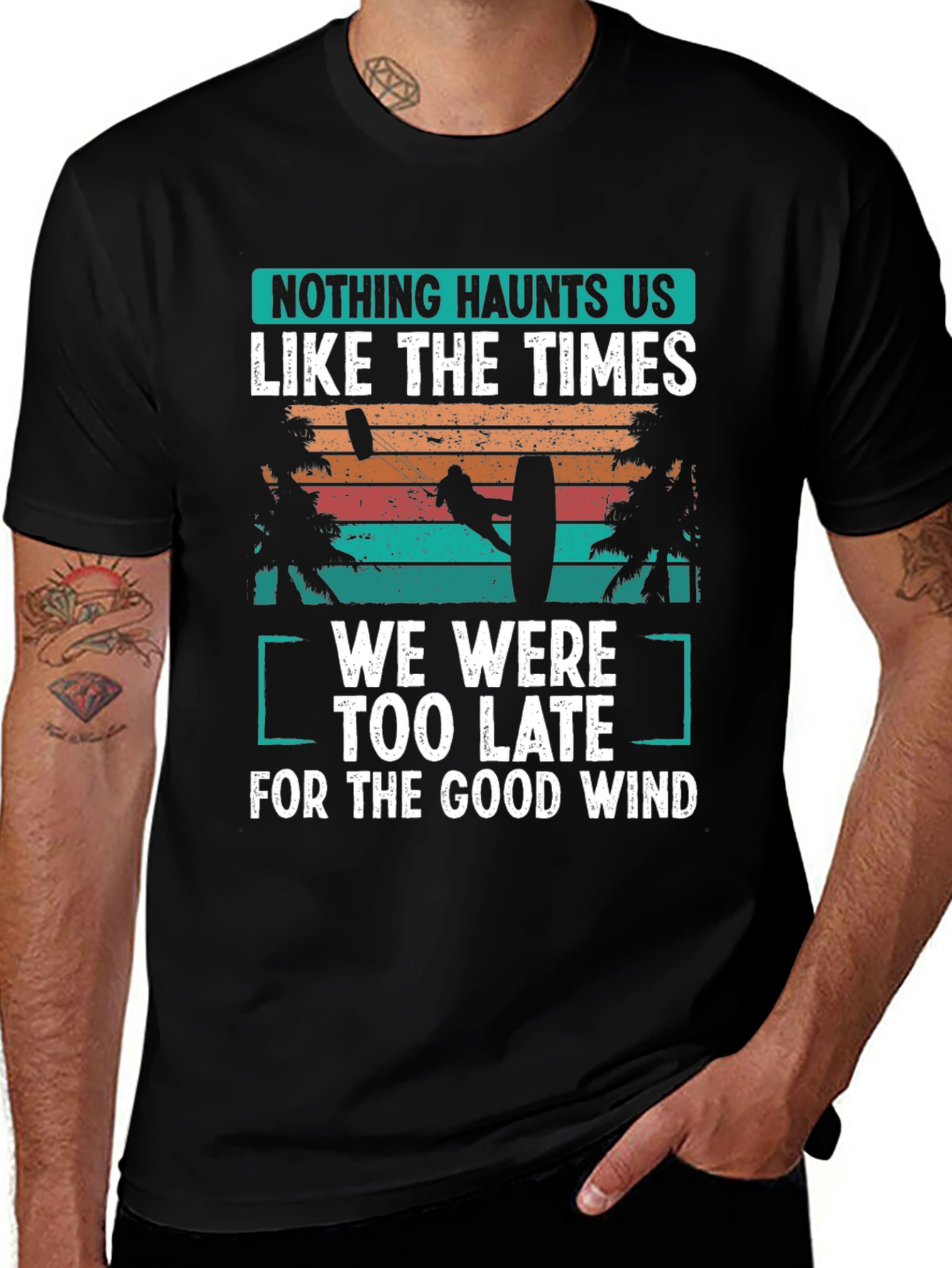 Kitesurfing T-Shirt: Good Wind Haunts