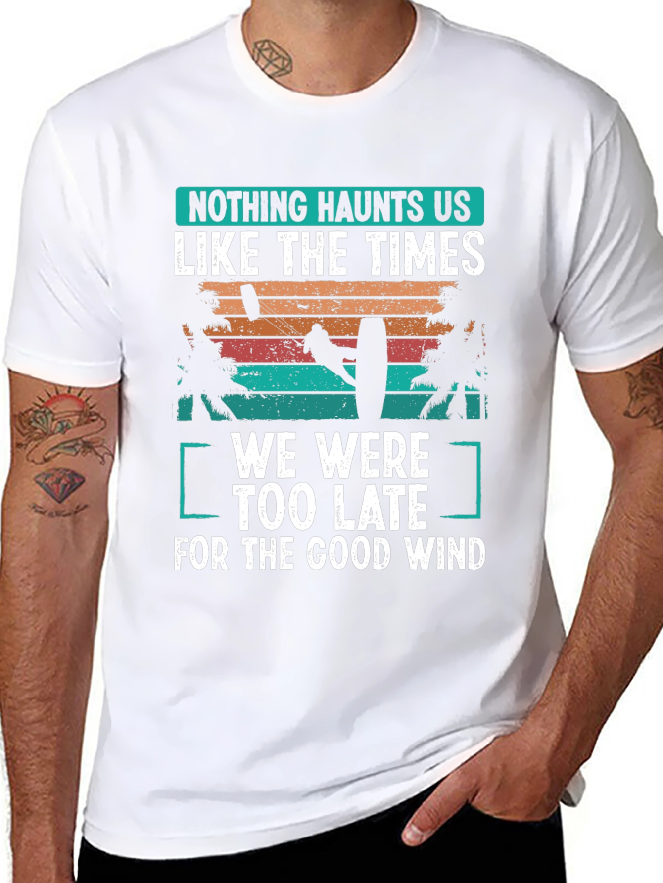 Kitesurfing T-Shirt: Good Wind Haunts