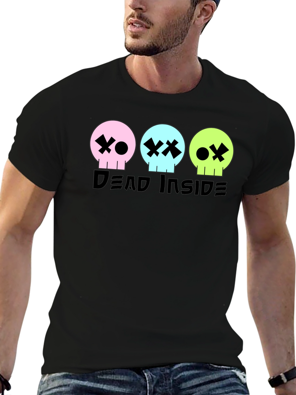 Dead Inside Graphic Tee - Skull T-Shirt