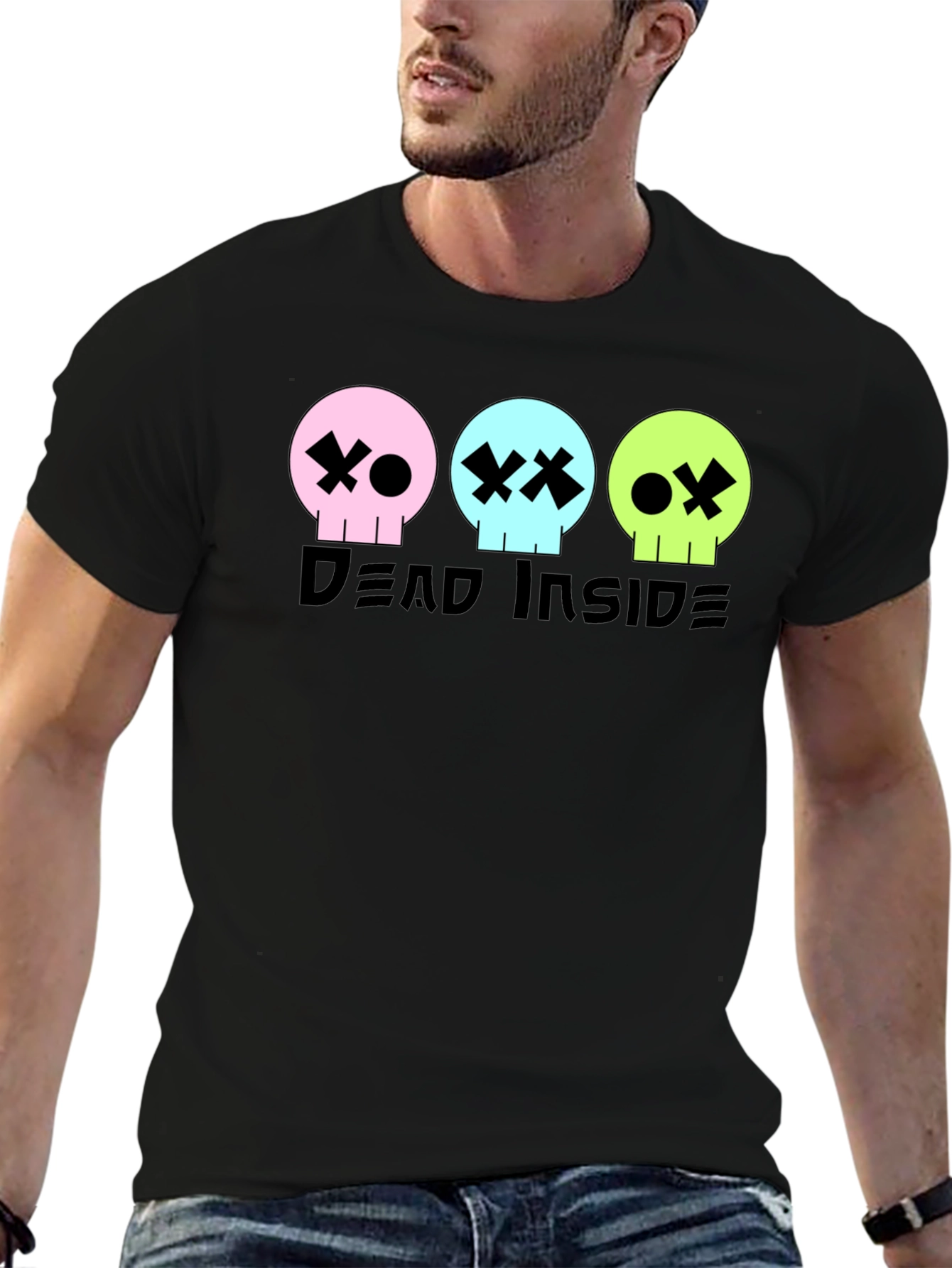 Dead Inside Graphic Tee - Skull T-Shirt