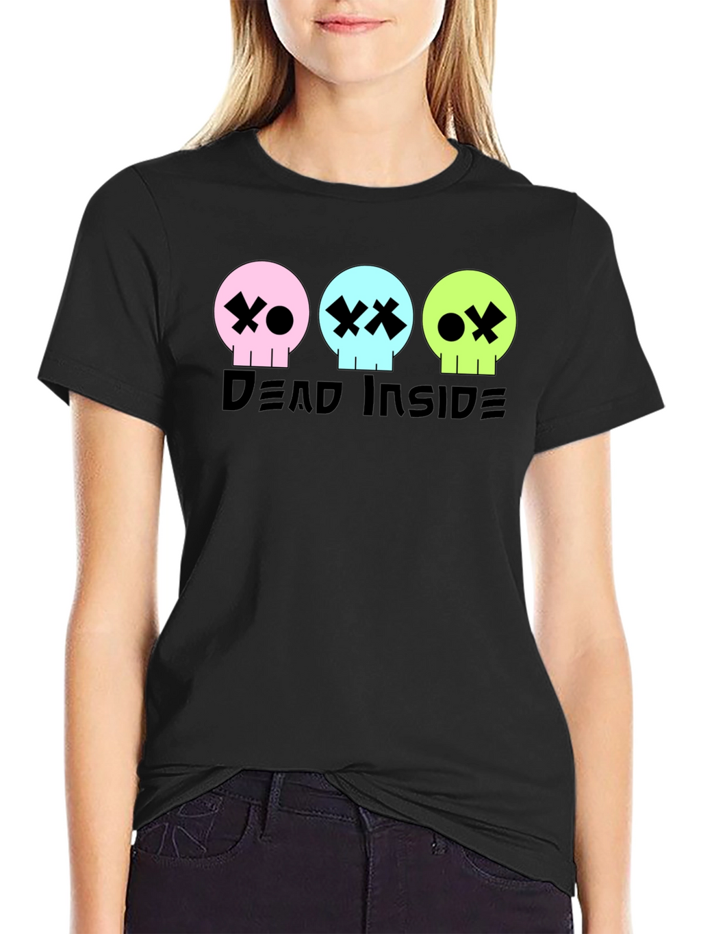 Dead Inside Graphic Tee - Skull T-Shirt