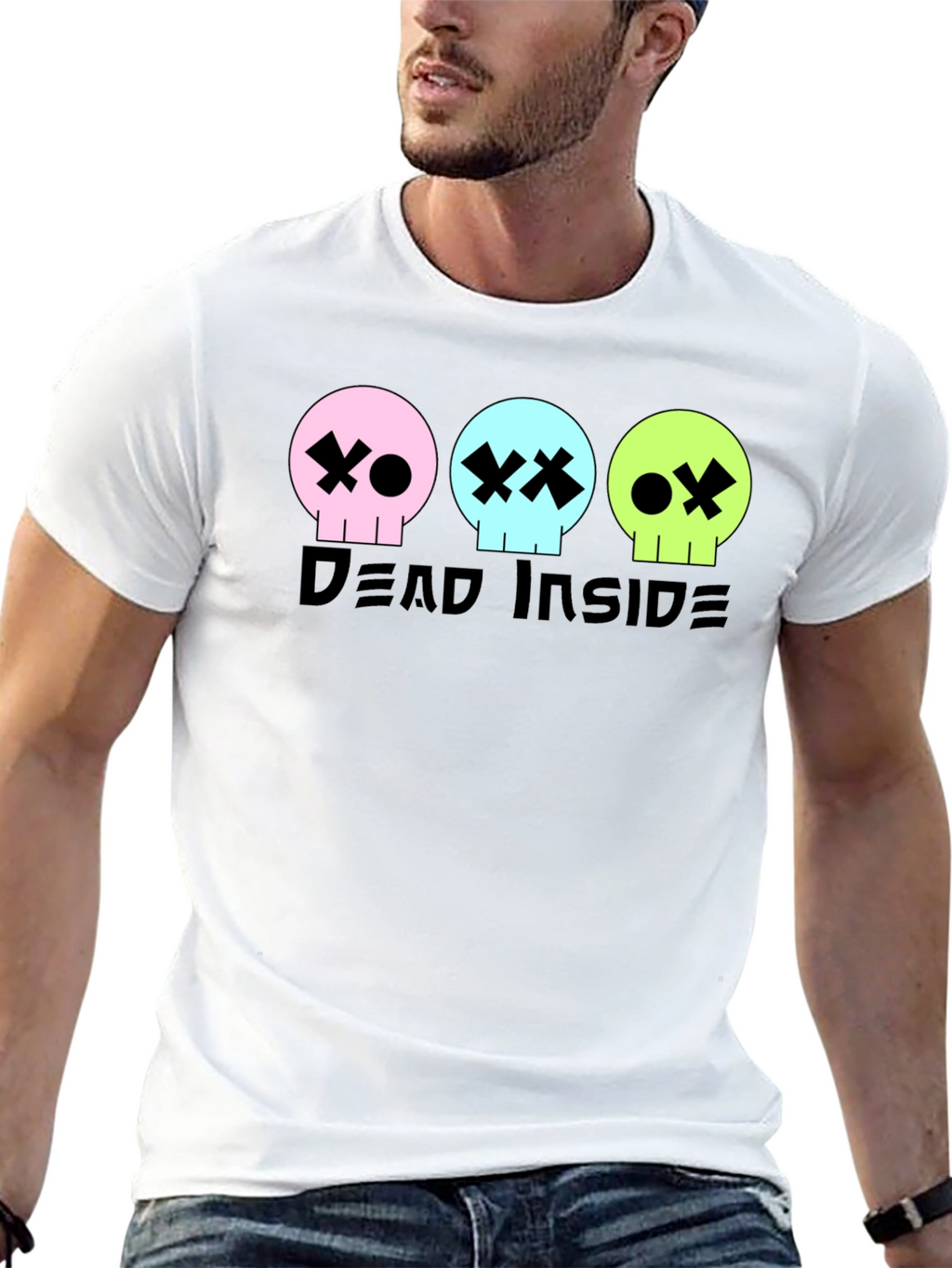 Dead Inside Graphic Tee - Skull T-Shirt