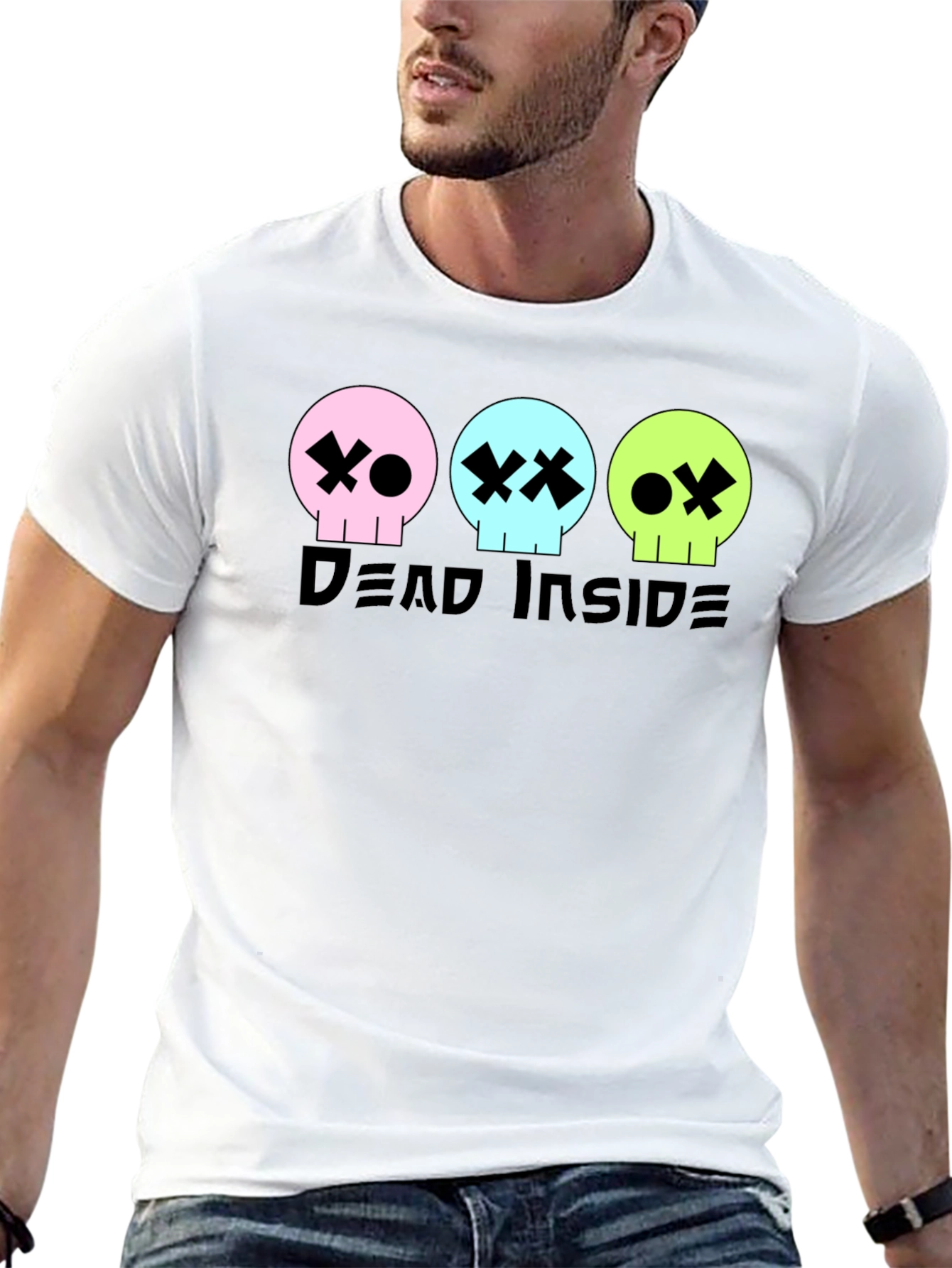 Dead Inside Graphic Tee - Skull T-Shirt