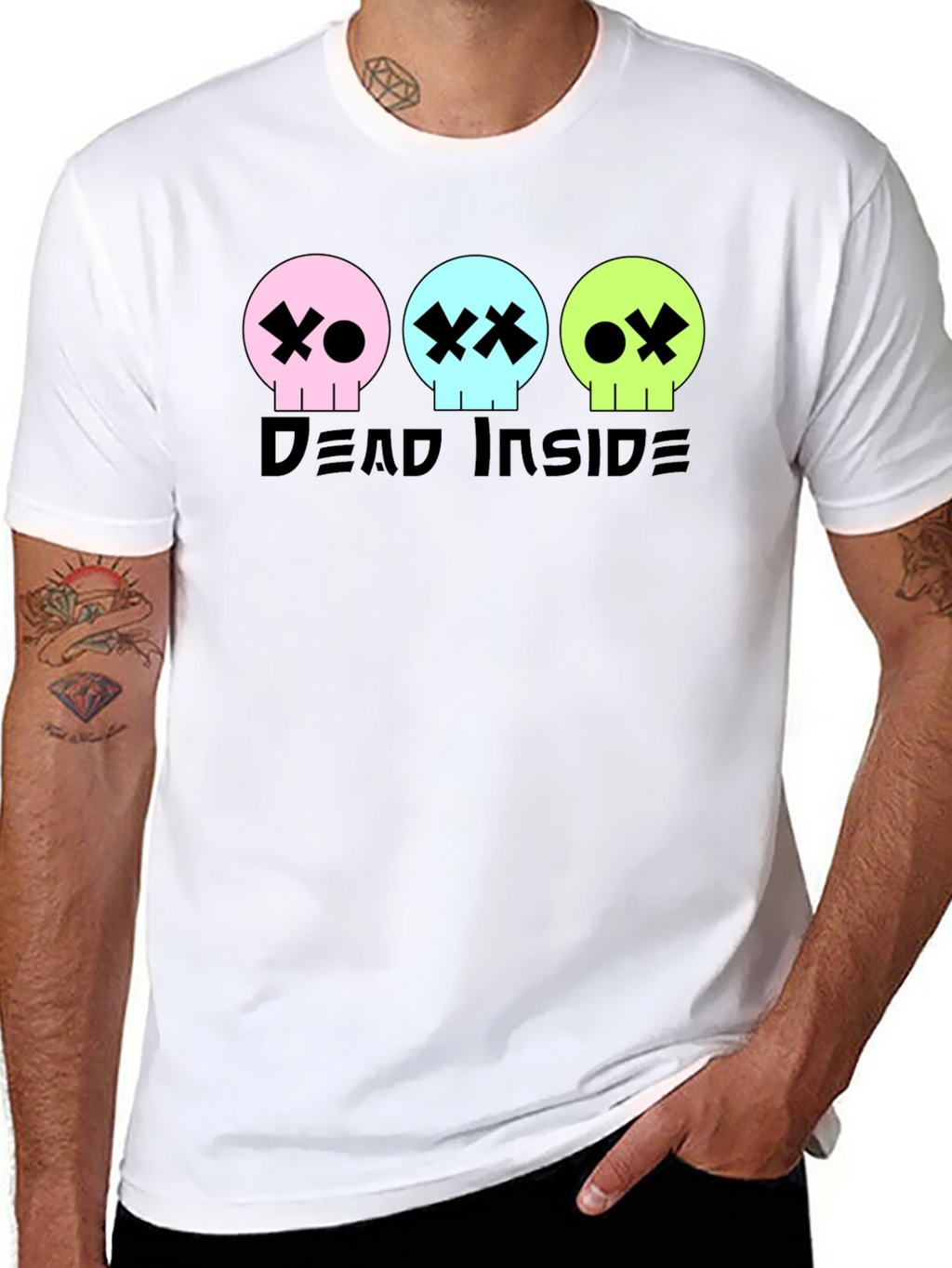 Dead Inside Graphic Tee - Skull T-Shirt